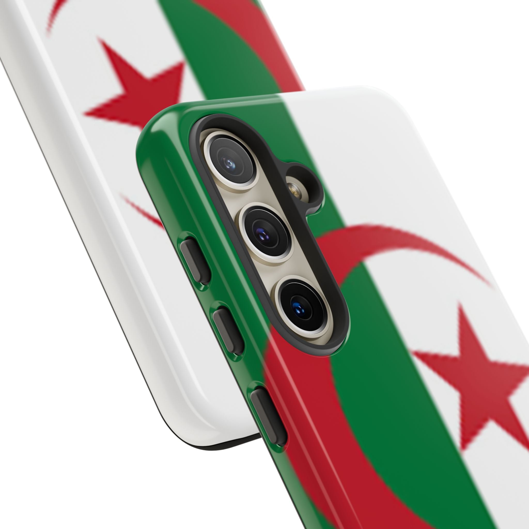 Algeria Flag Tough Phone Case — Protective Algeria Crescent & Star Design