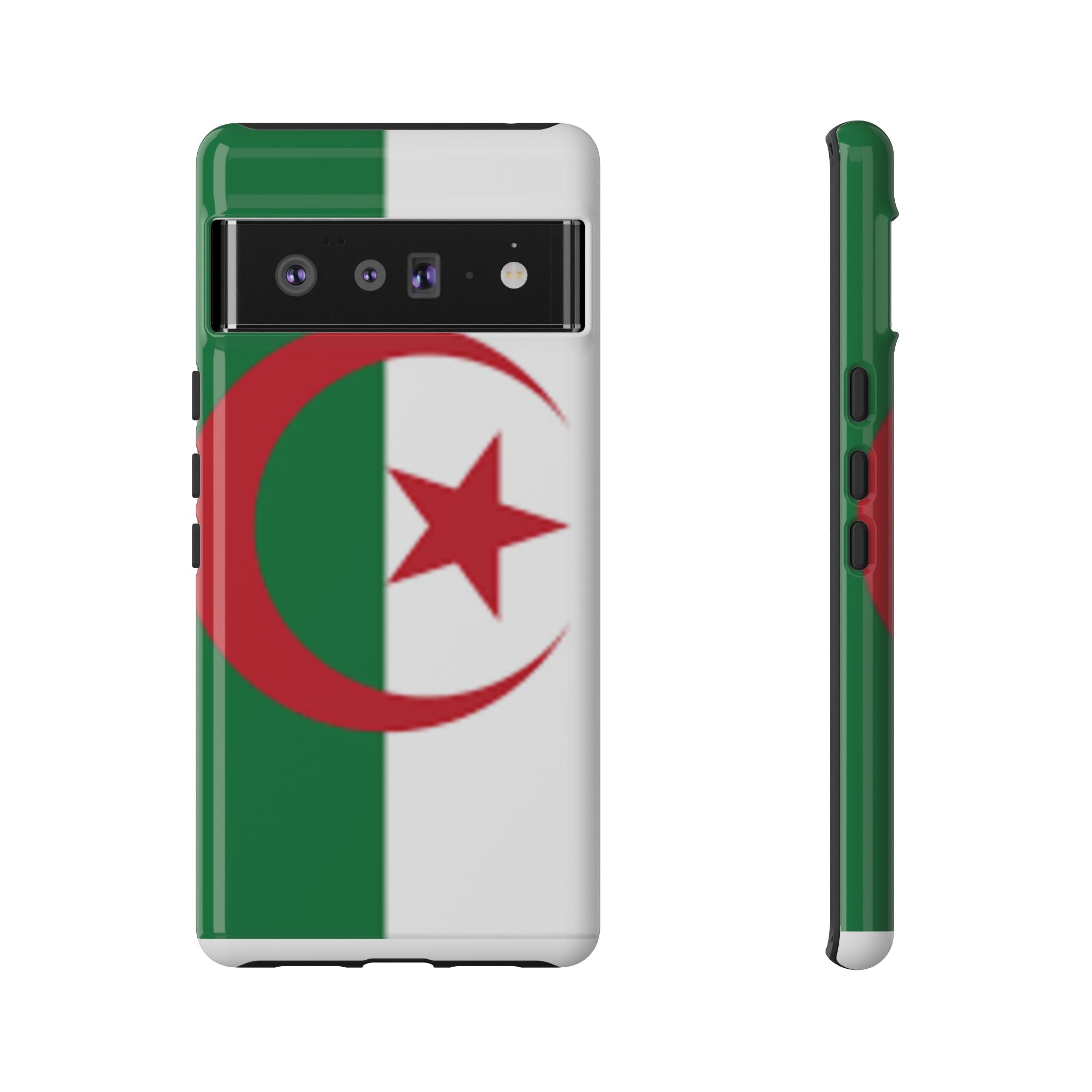 Algeria Flag Tough Phone Case — Protective Algeria Crescent & Star Design