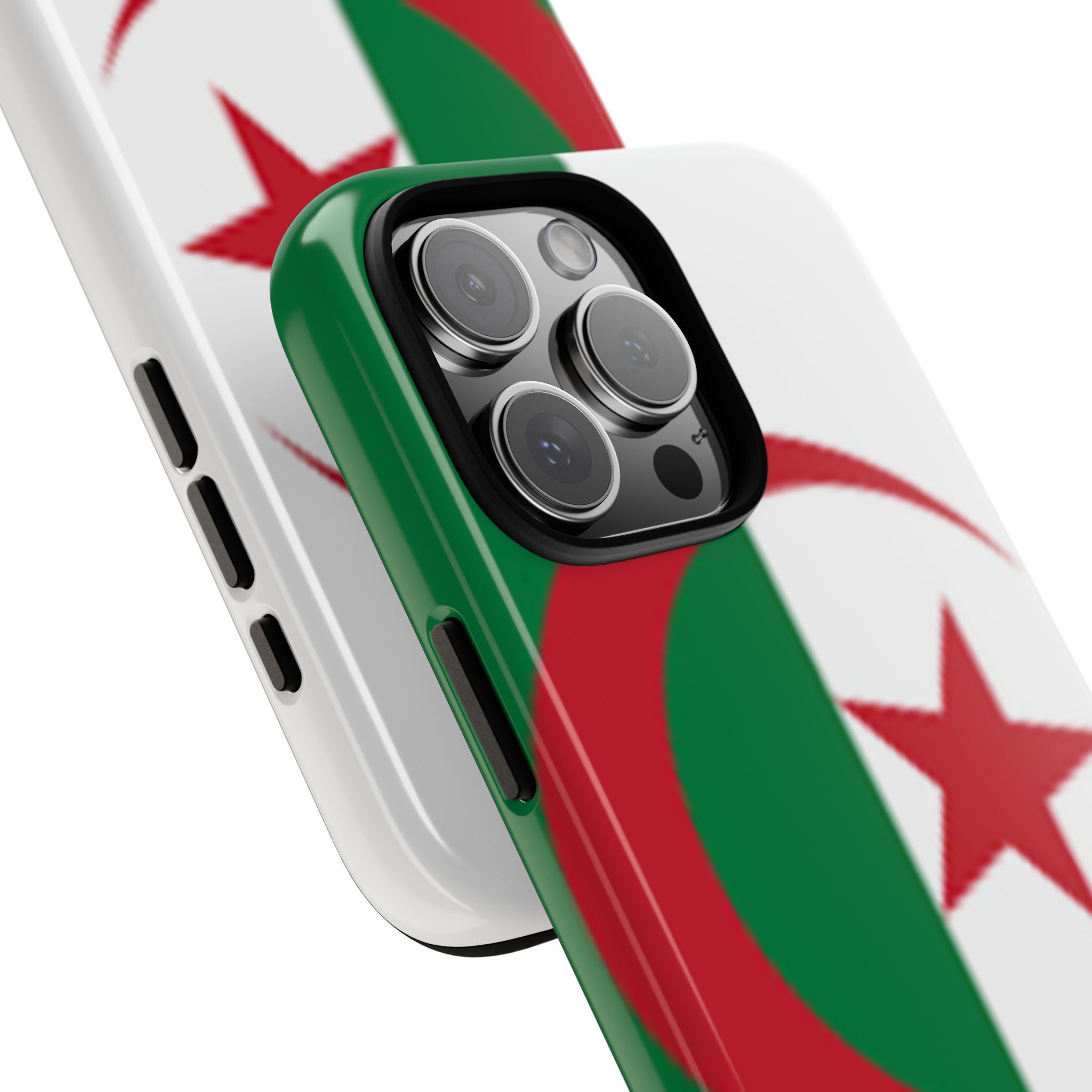 Algeria Flag Tough Phone Case — Protective Algeria Crescent & Star Design