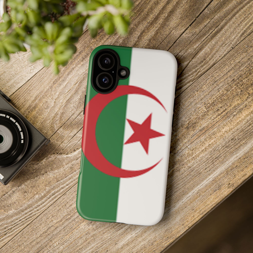 Algeria Flag Tough Phone Case — Protective Algeria Crescent & Star Design