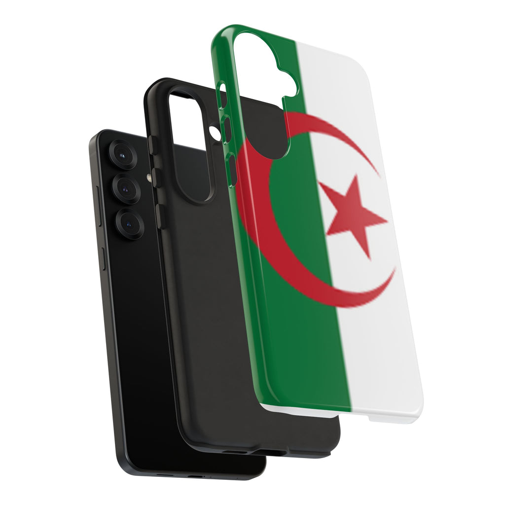 Algeria Flag Tough Phone Case — Protective Algeria Crescent & Star Design