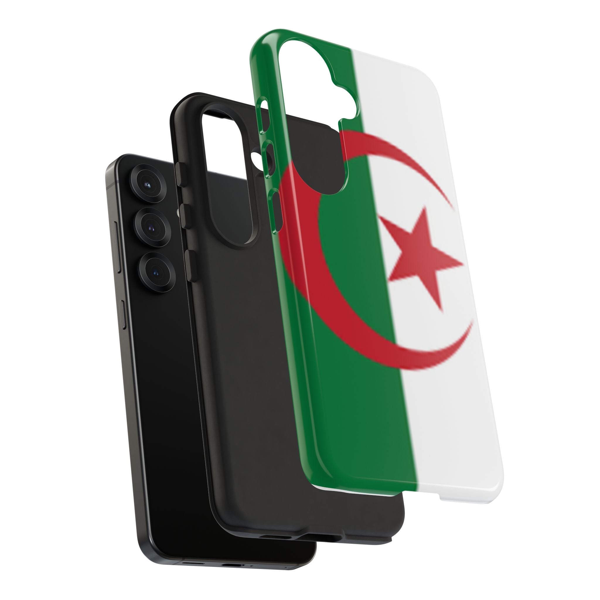Algeria Flag Tough Phone Case — Protective Algeria Crescent & Star Design