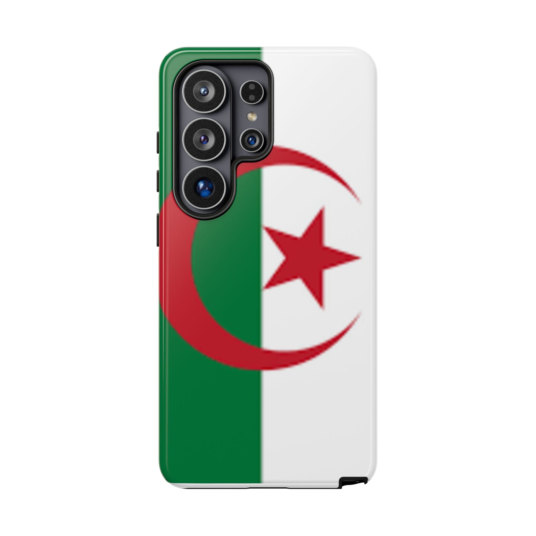 Algeria Flag Tough Phone Case — Protective Algeria Crescent & Star Design
