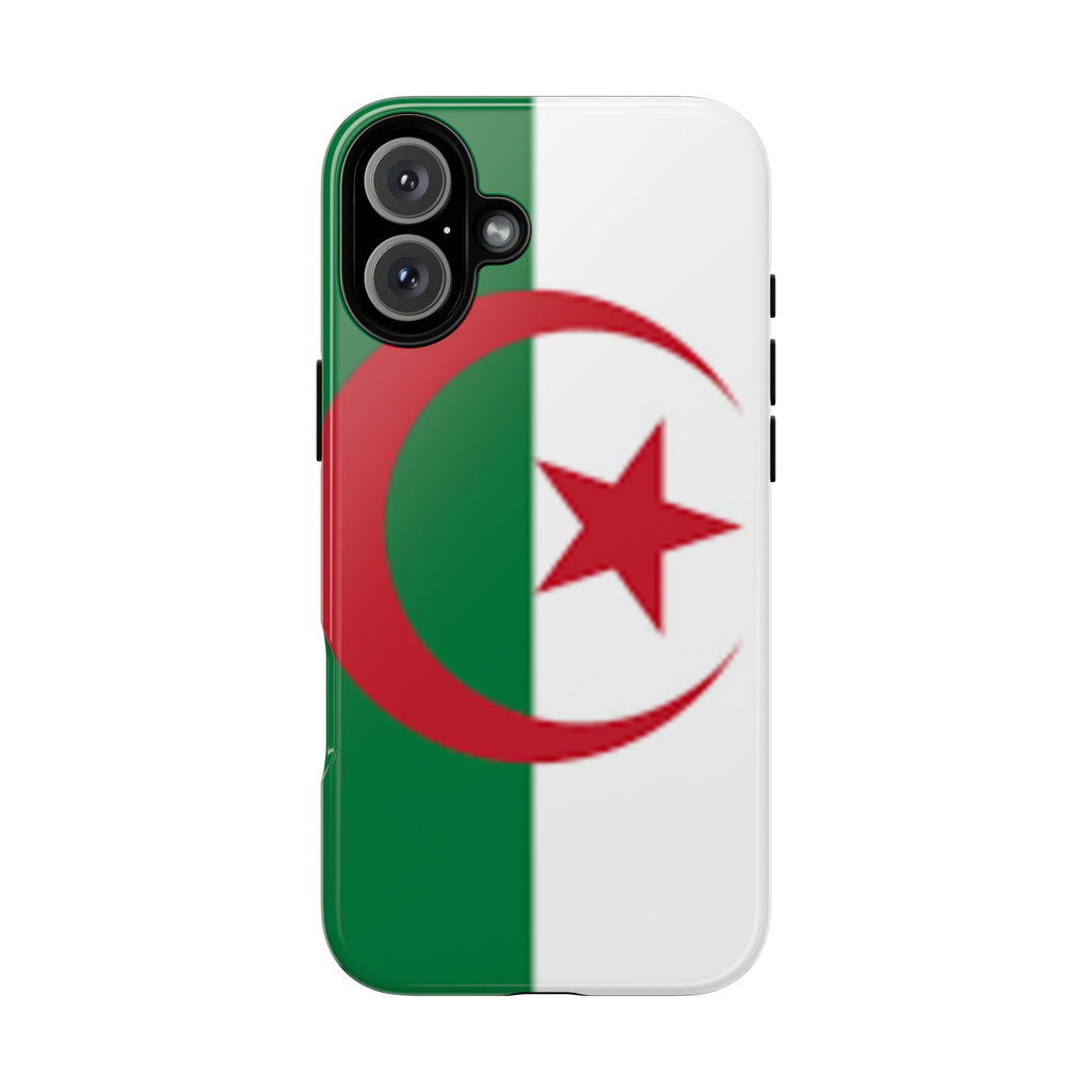 Algeria Flag Tough Phone Case — Protective Algeria Crescent & Star Design