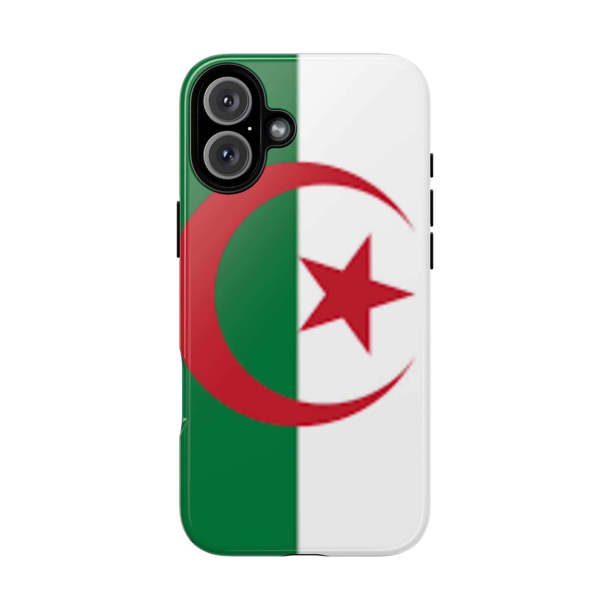 Algeria Flag Tough Phone Case — Protective Algeria Crescent & Star Design