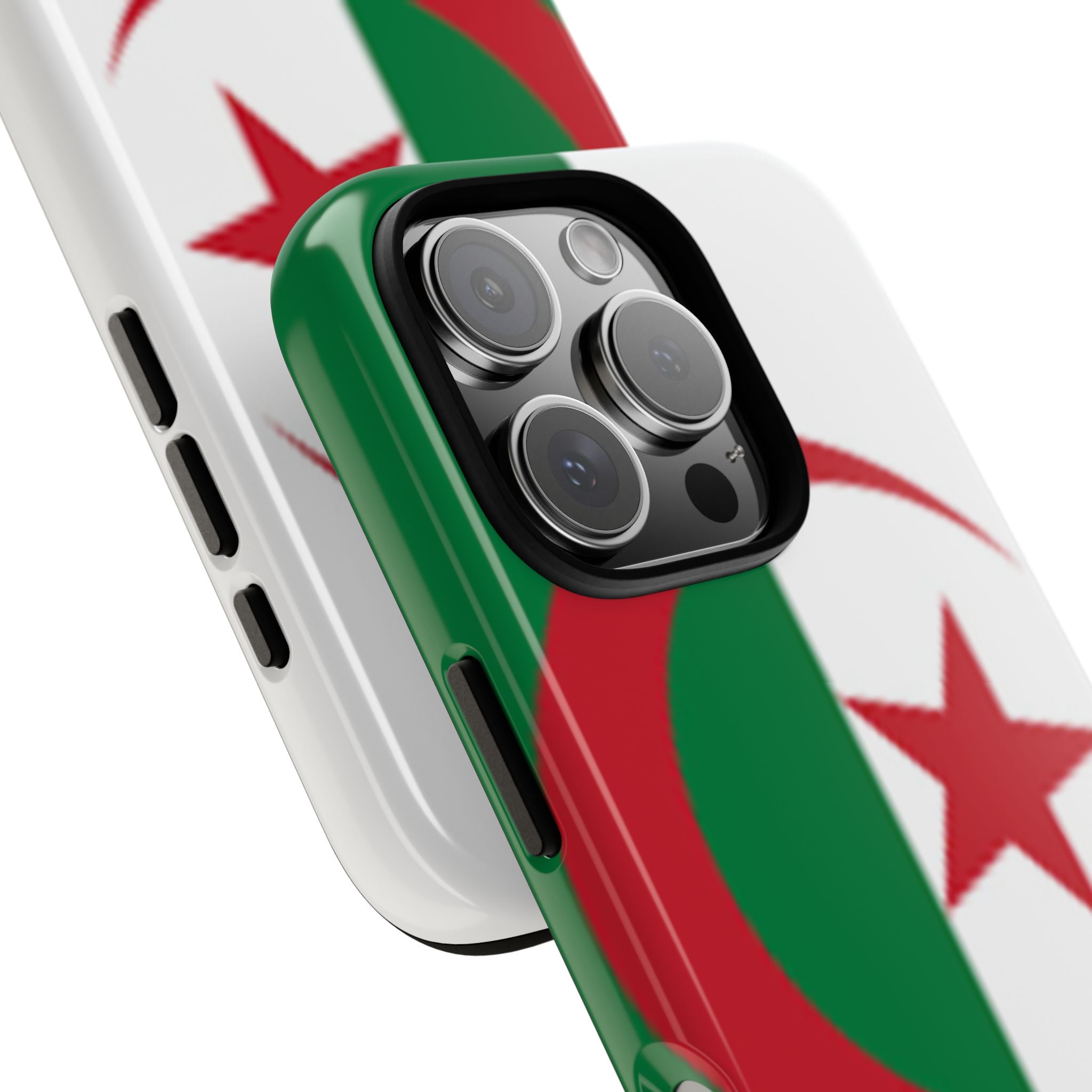Algeria Flag Tough Phone Case — Protective Algeria Crescent & Star Design