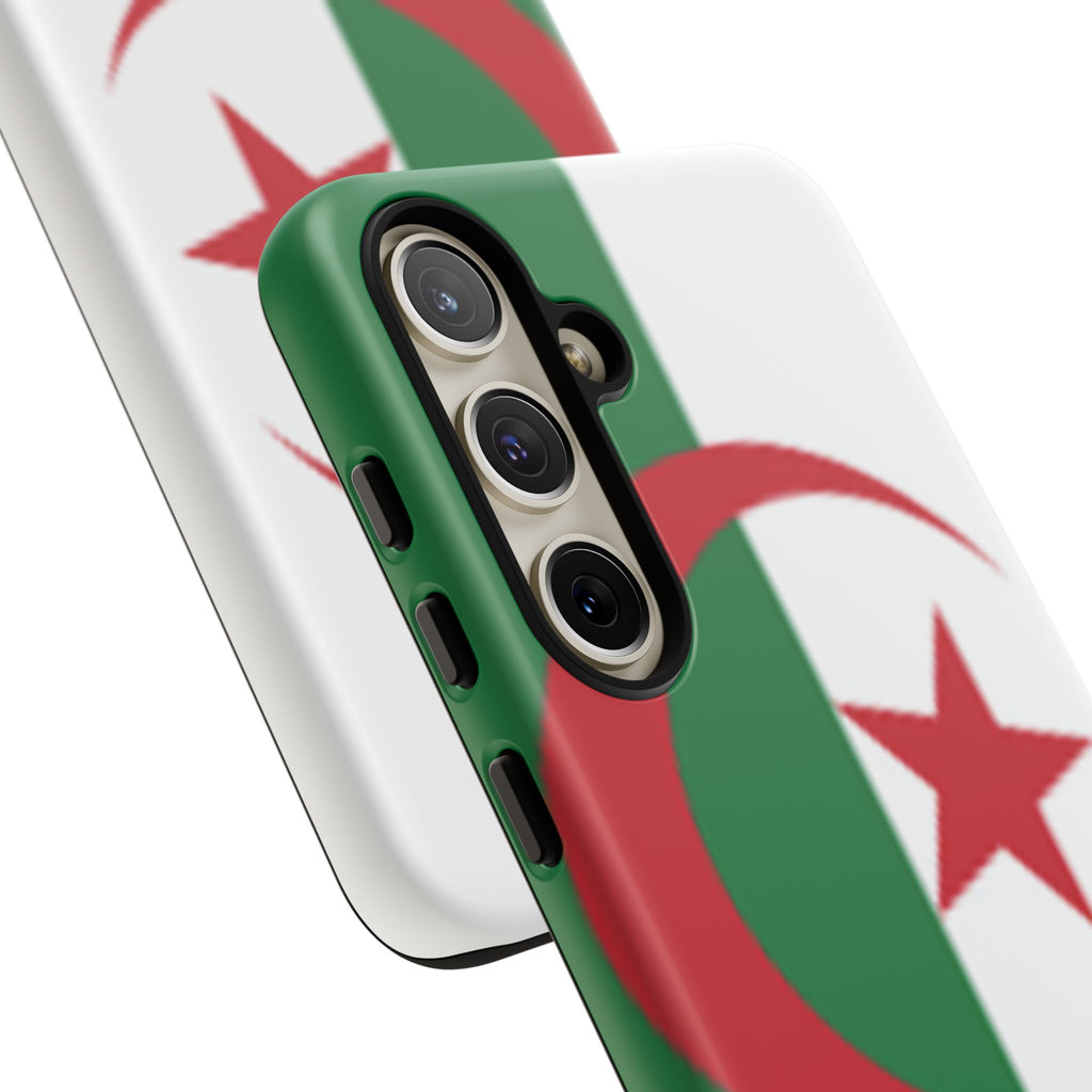 Algeria Flag Tough Phone Case — Protective Algeria Crescent & Star Design