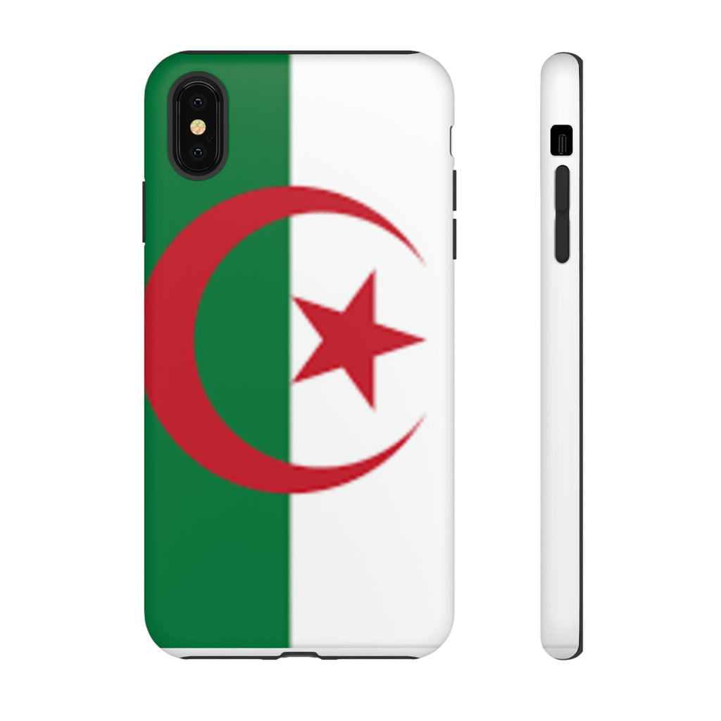Algeria Flag Tough Phone Case — Protective Algeria Crescent & Star Design