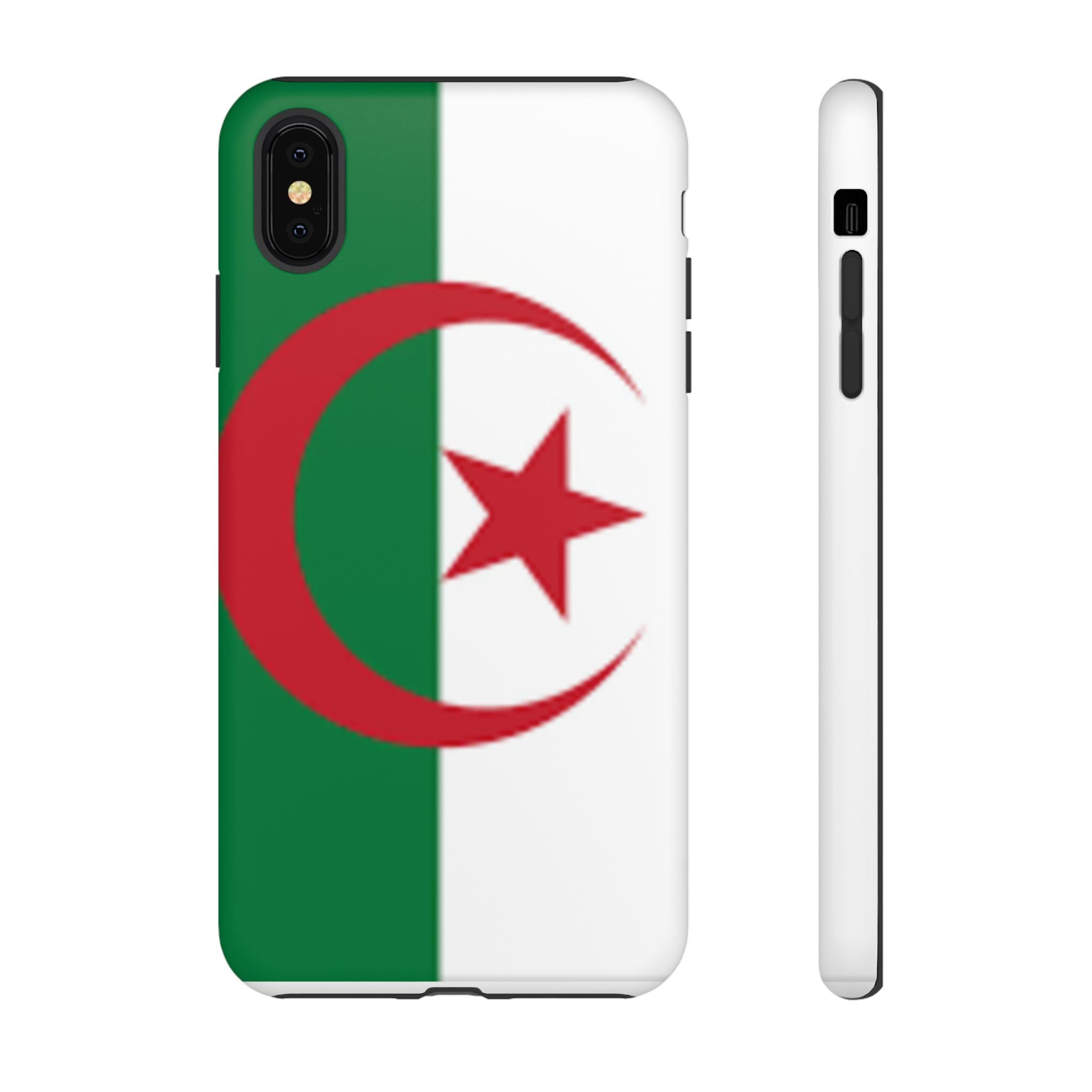 Algeria Flag Tough Phone Case — Protective Algeria Crescent & Star Design