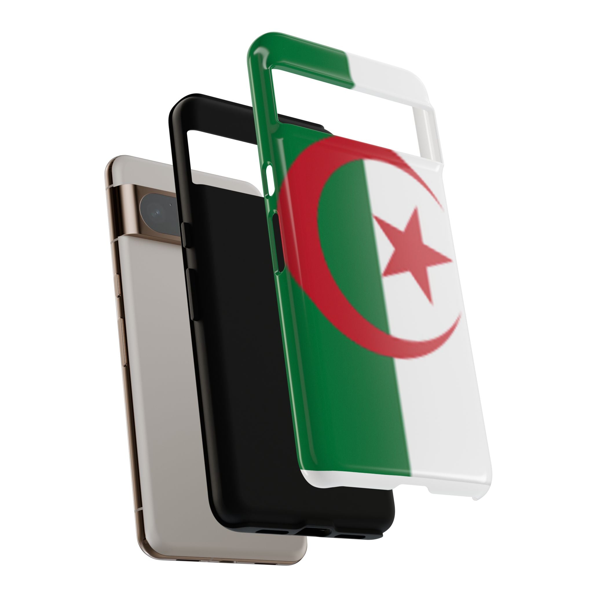 Algeria Flag Tough Phone Case — Protective Algeria Crescent & Star Design