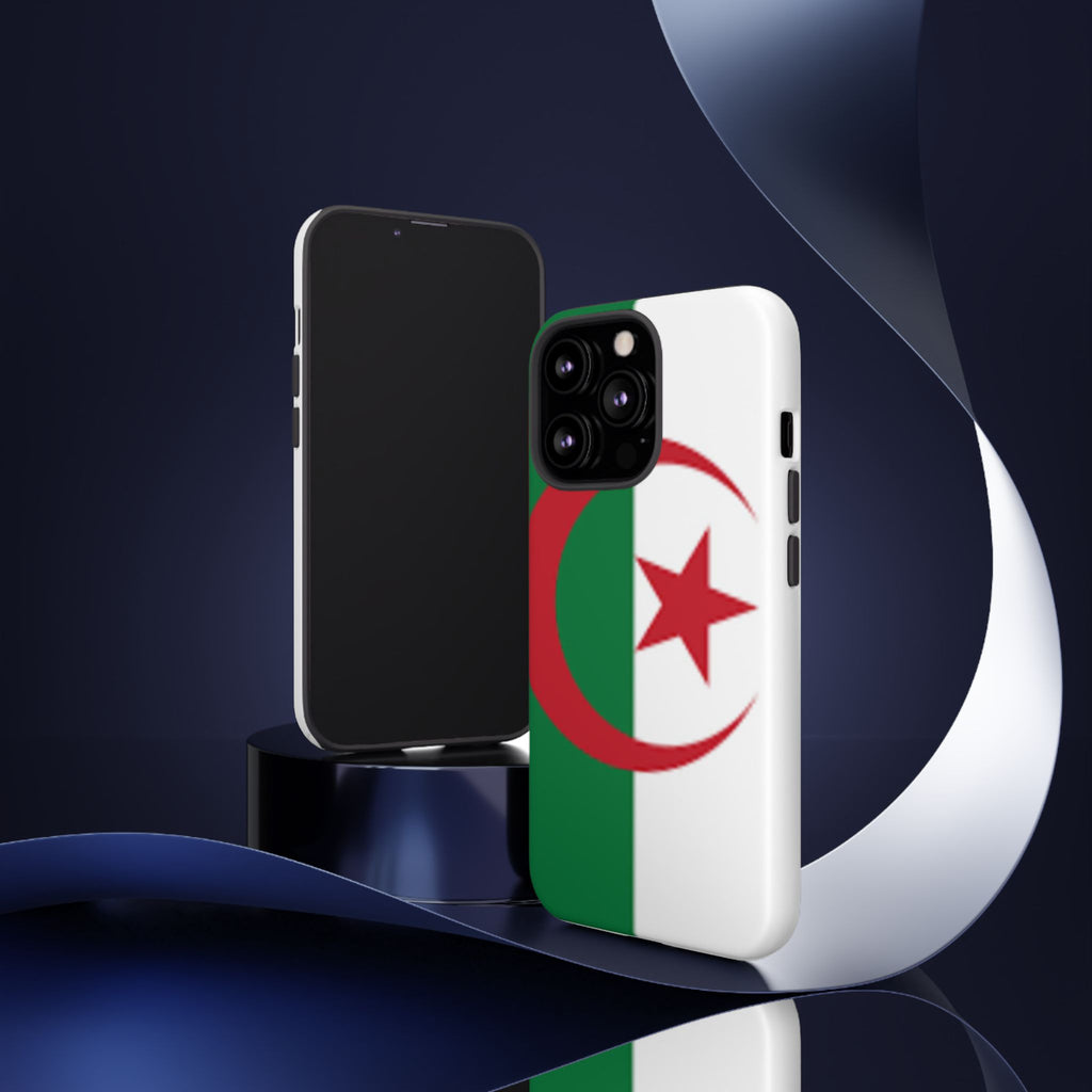 Algeria Flag Tough Phone Case — Protective Algeria Crescent & Star Design