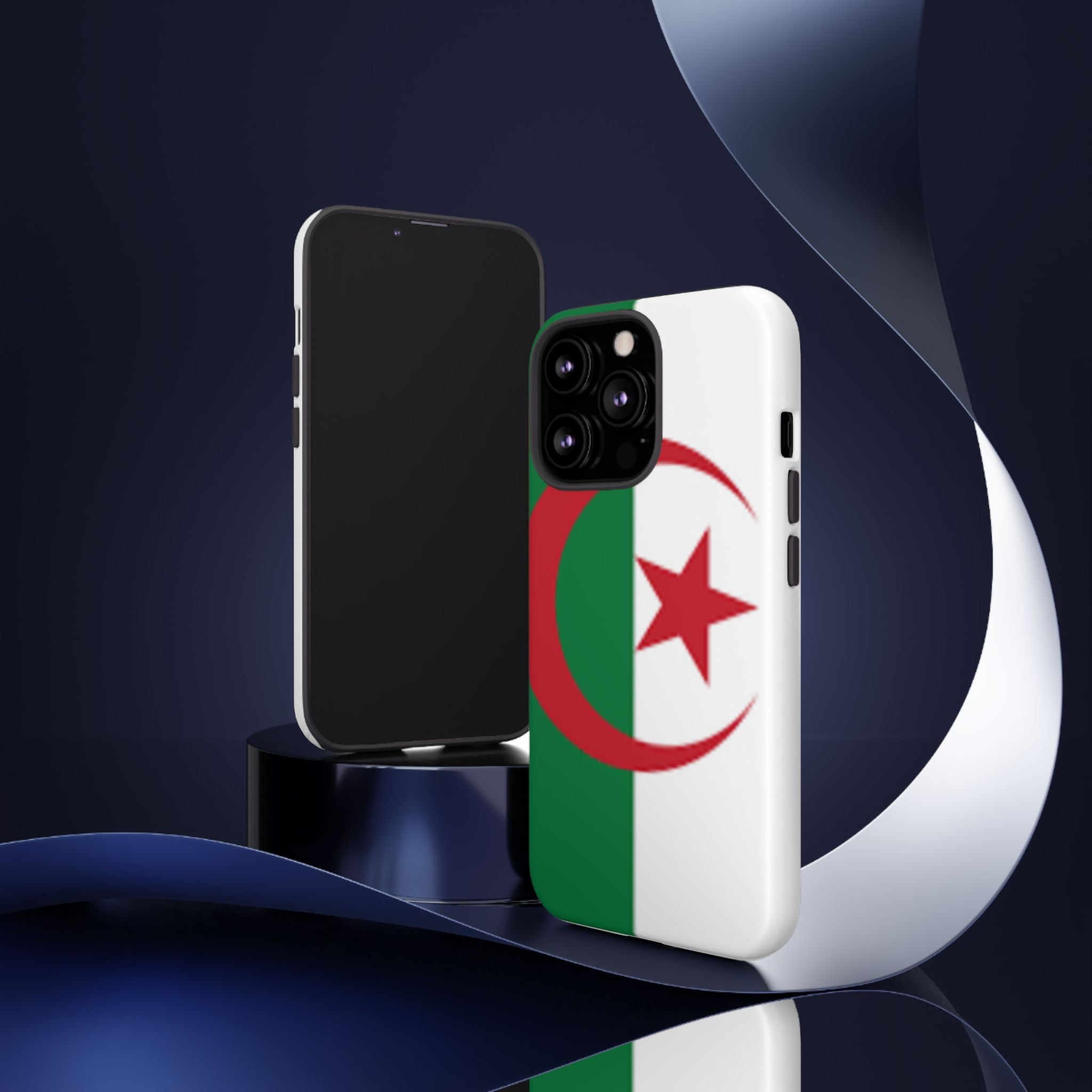 Algeria Flag Tough Phone Case — Protective Algeria Crescent & Star Design