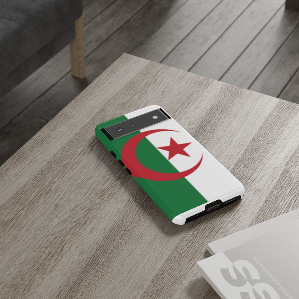 Algeria Flag Tough Phone Case — Protective Algeria Crescent & Star Design