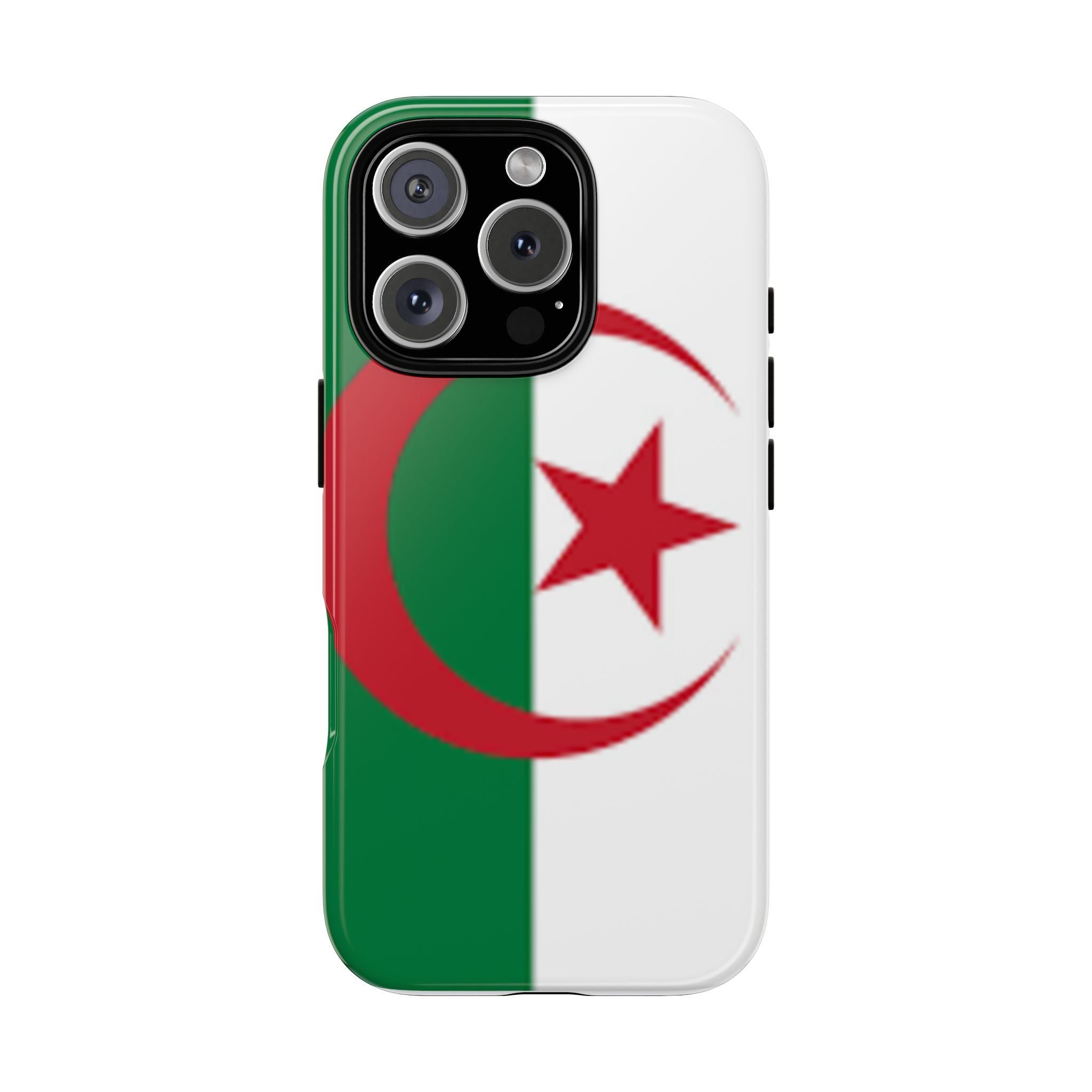 Algeria Flag Tough Phone Case — Protective Algeria Crescent & Star Design