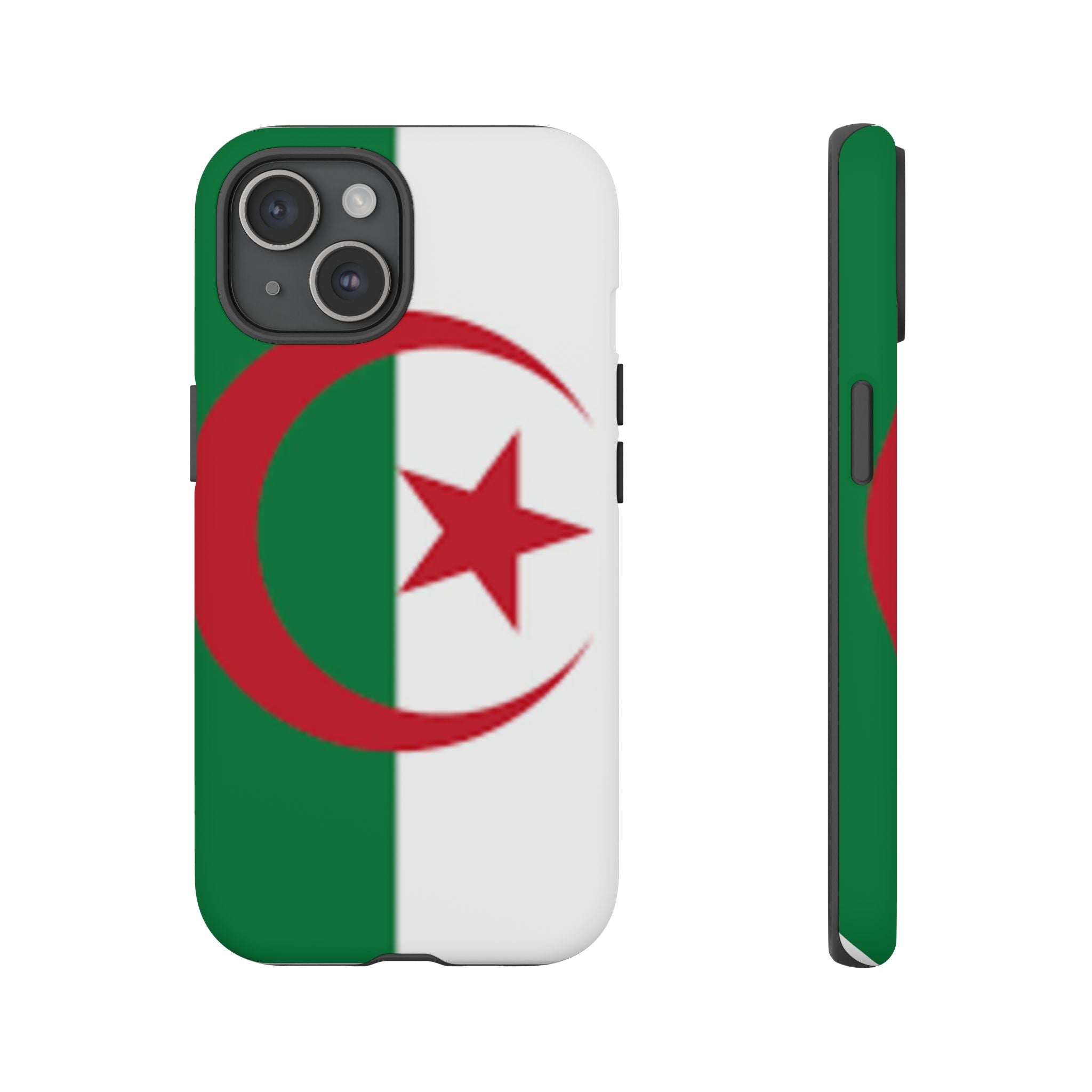 Algeria Flag Tough Phone Case — Protective Algeria Crescent & Star Design