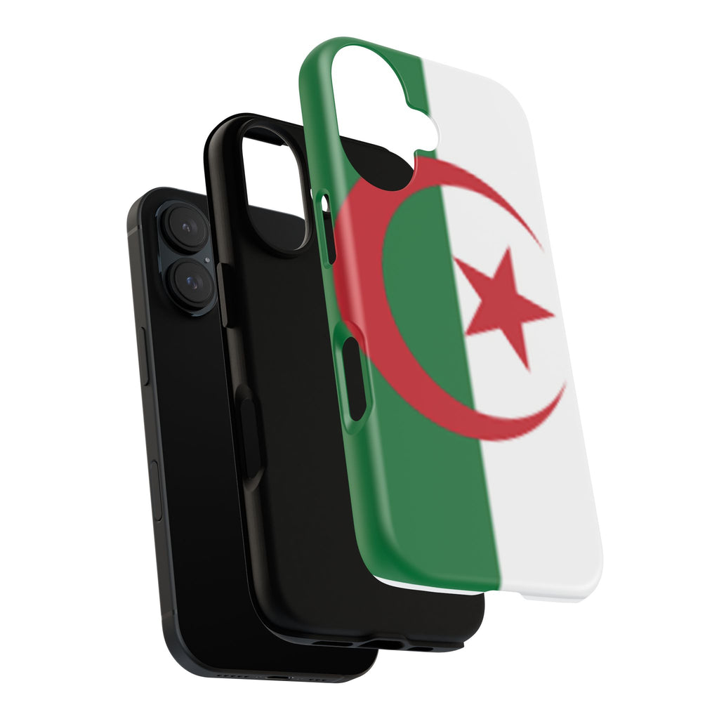 Algeria Flag Tough Phone Case — Protective Algeria Crescent & Star Design