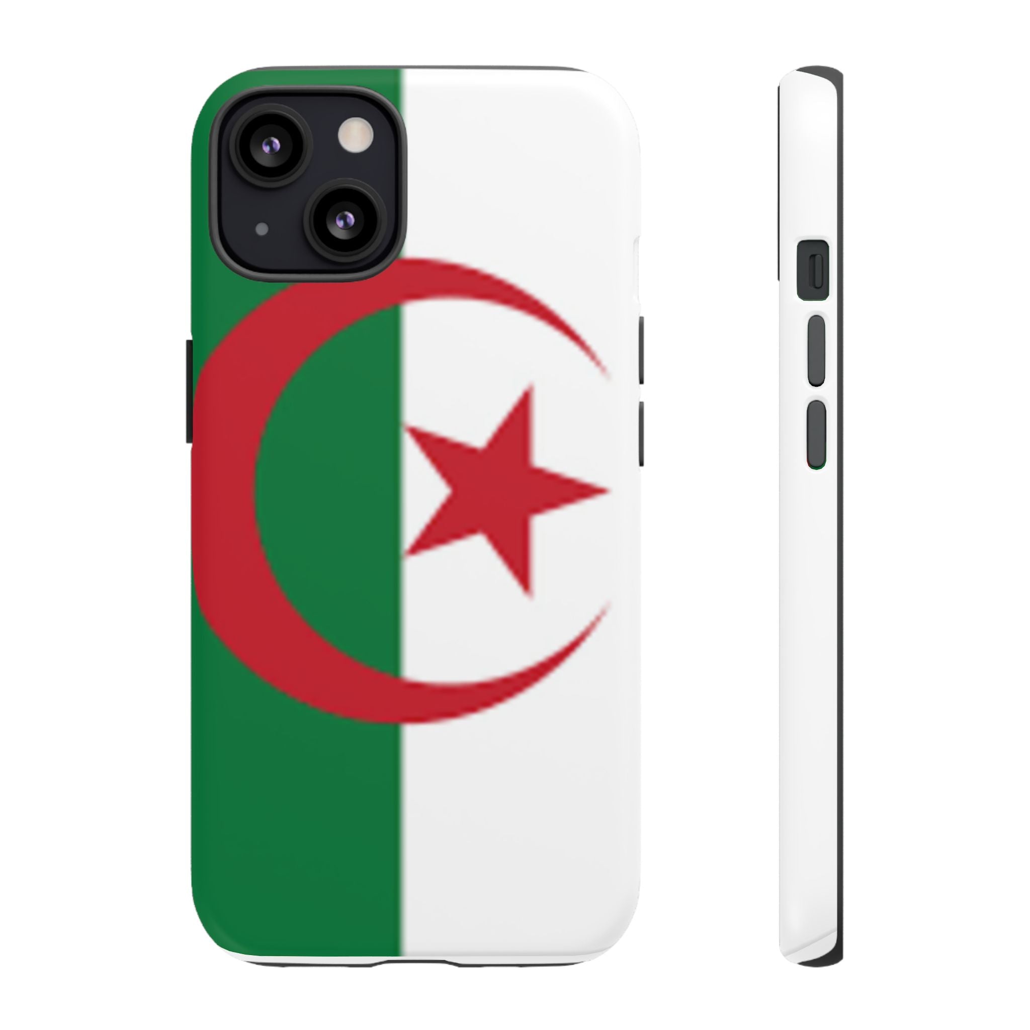 Algeria Flag Tough Phone Case — Protective Algeria Crescent & Star Design