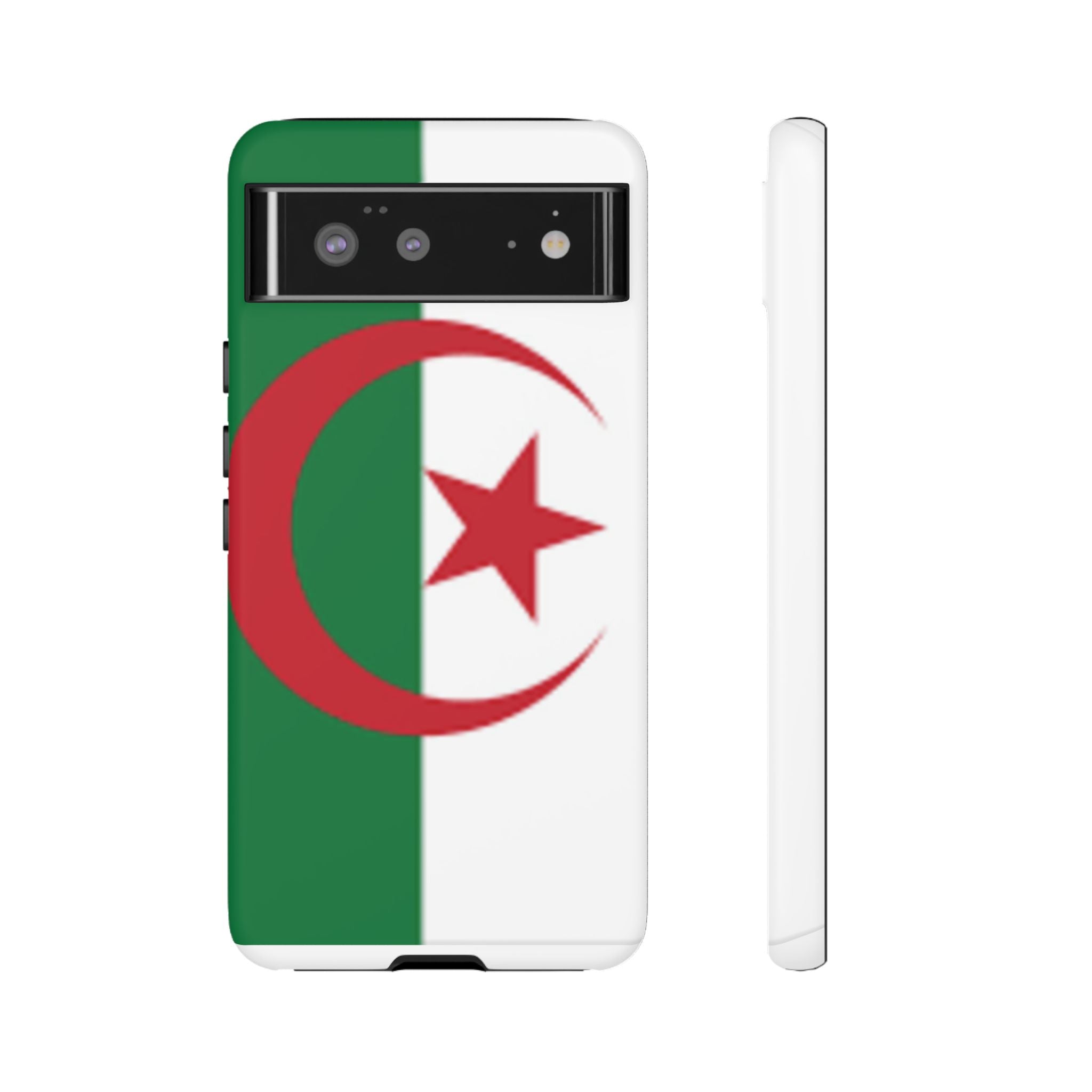 Algeria Flag Tough Phone Case — Protective Algeria Crescent & Star Design
