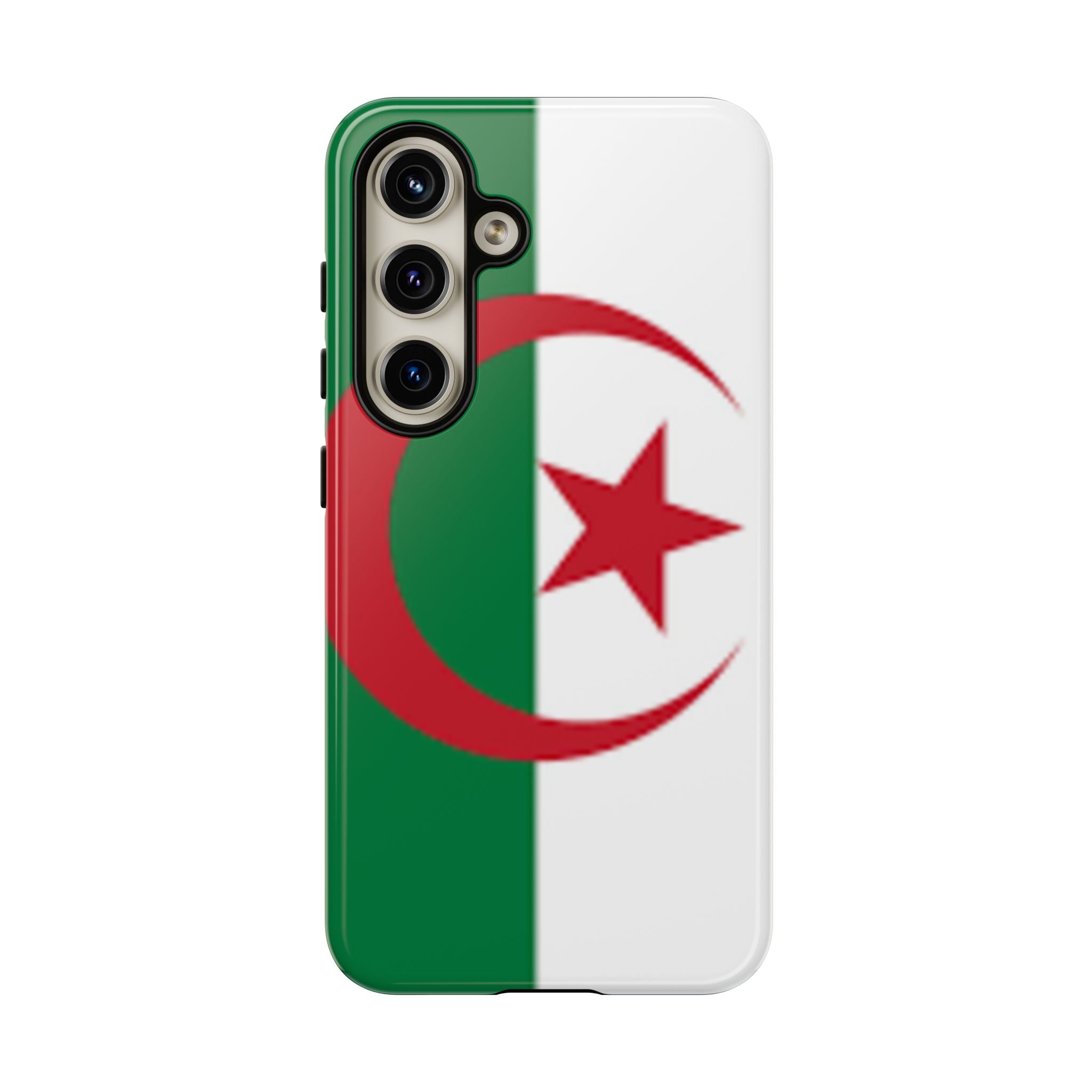 Algeria Flag Tough Phone Case — Protective Algeria Crescent & Star Design