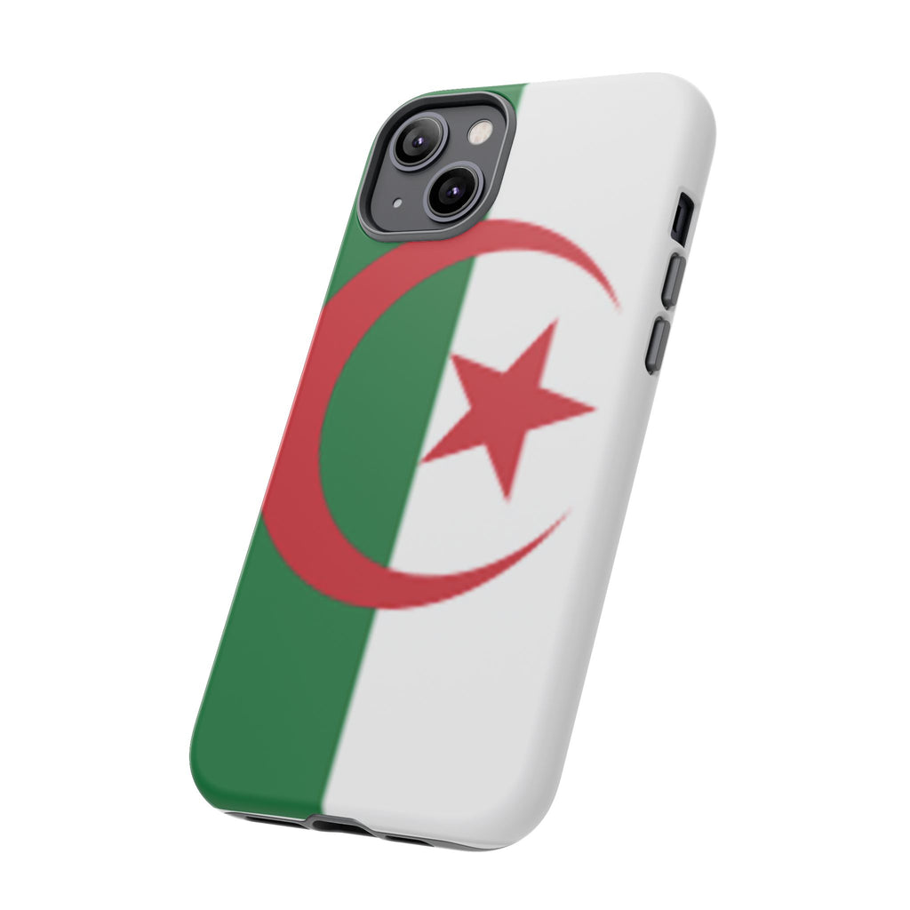 Algeria Flag Tough Phone Case — Protective Algeria Crescent & Star Design