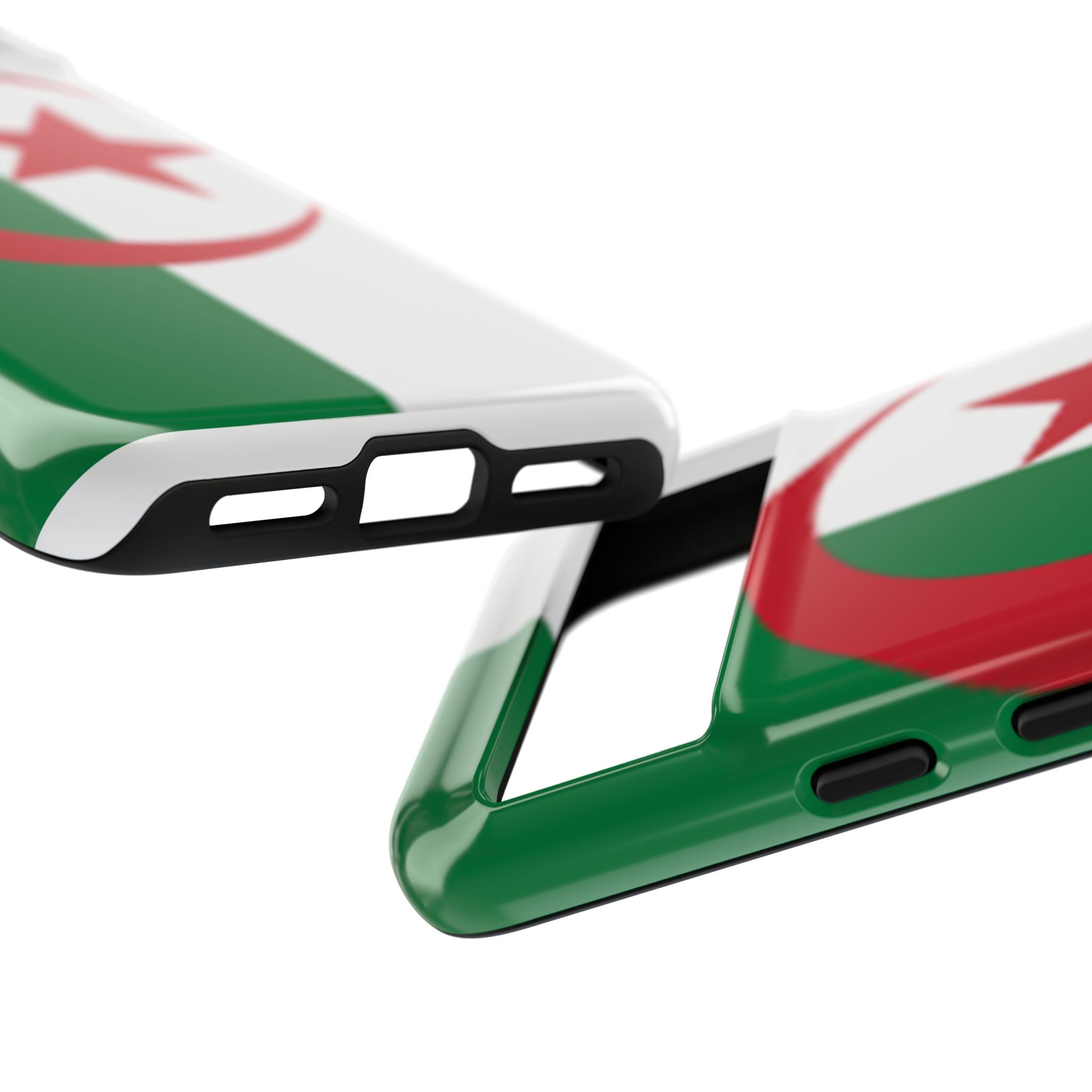 Algeria Flag Tough Phone Case — Protective Algeria Crescent & Star Design