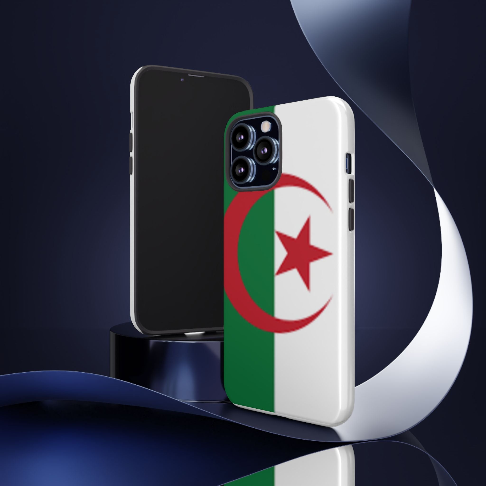 Algeria Flag Tough Phone Case — Protective Algeria Crescent & Star Design
