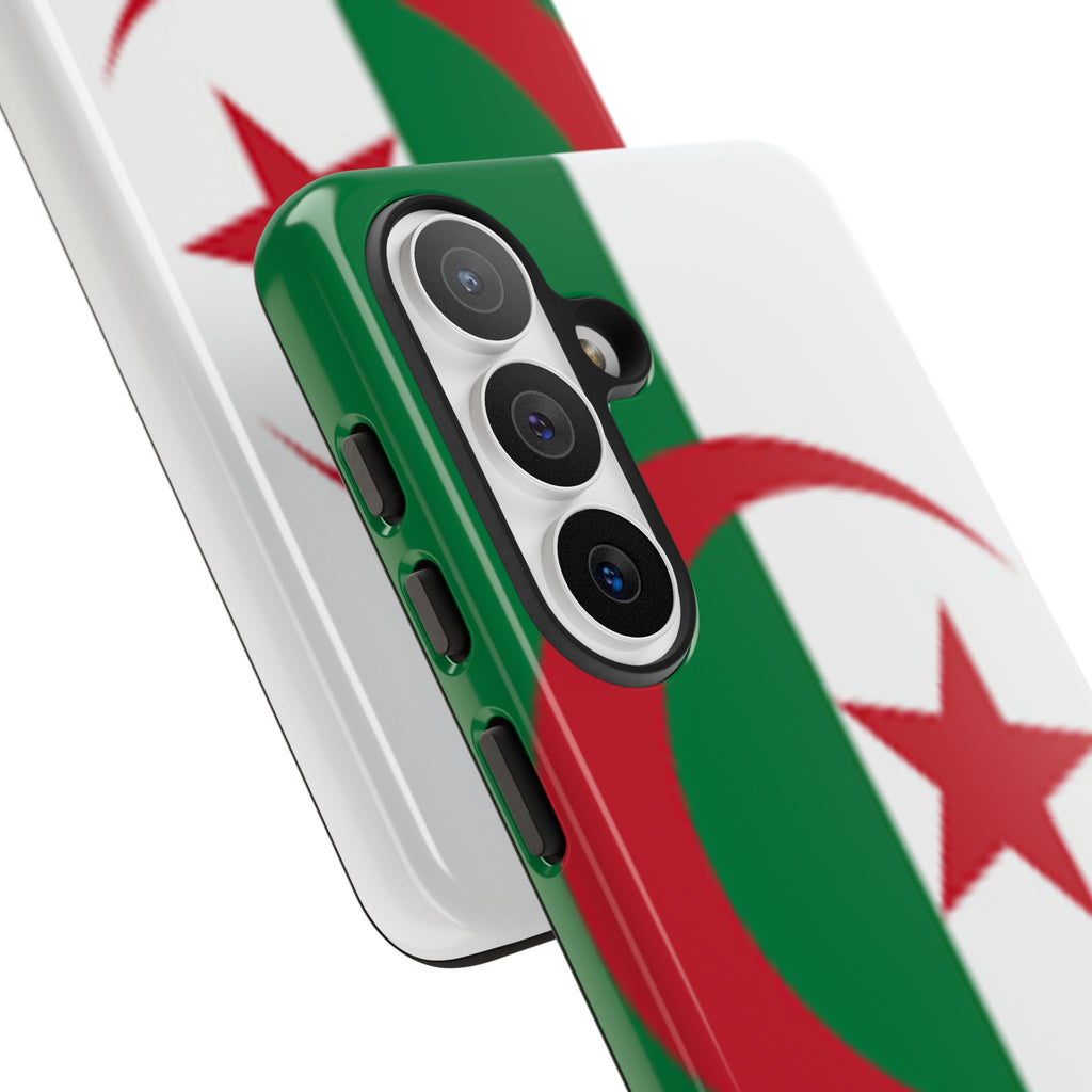 Algeria Flag Tough Phone Case — Protective Algeria Crescent & Star Design