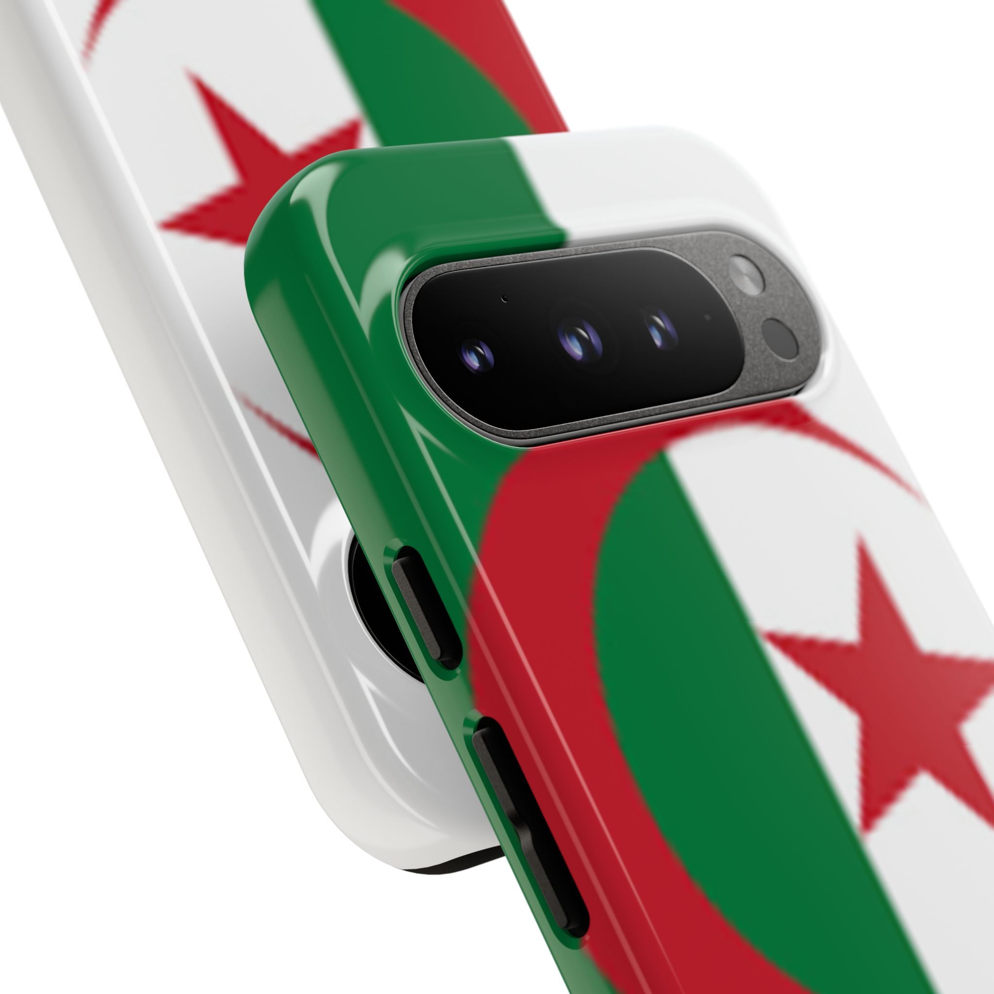 Algeria Flag Tough Phone Case — Protective Algeria Crescent & Star Design