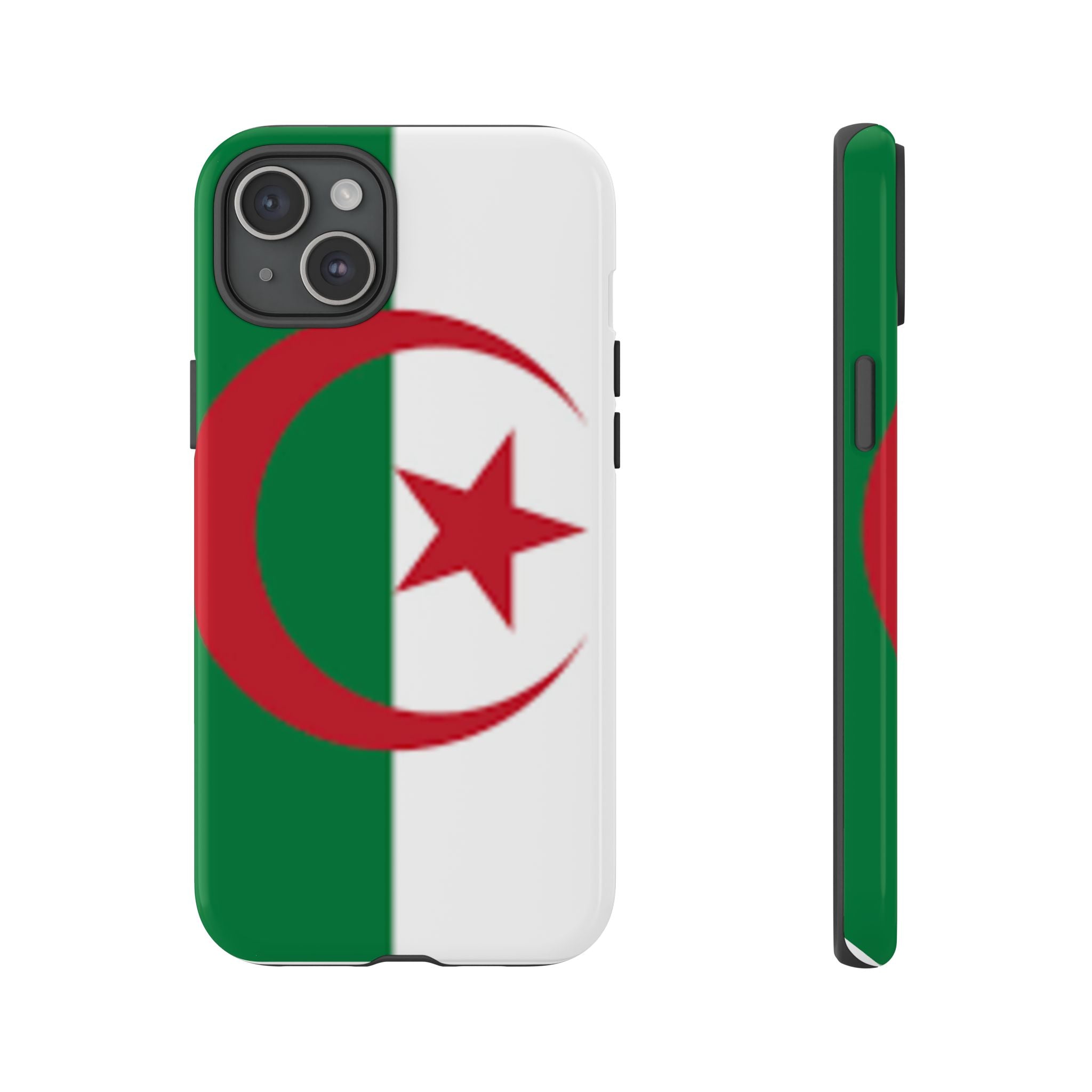 Algeria Flag Tough Phone Case — Protective Algeria Crescent & Star Design