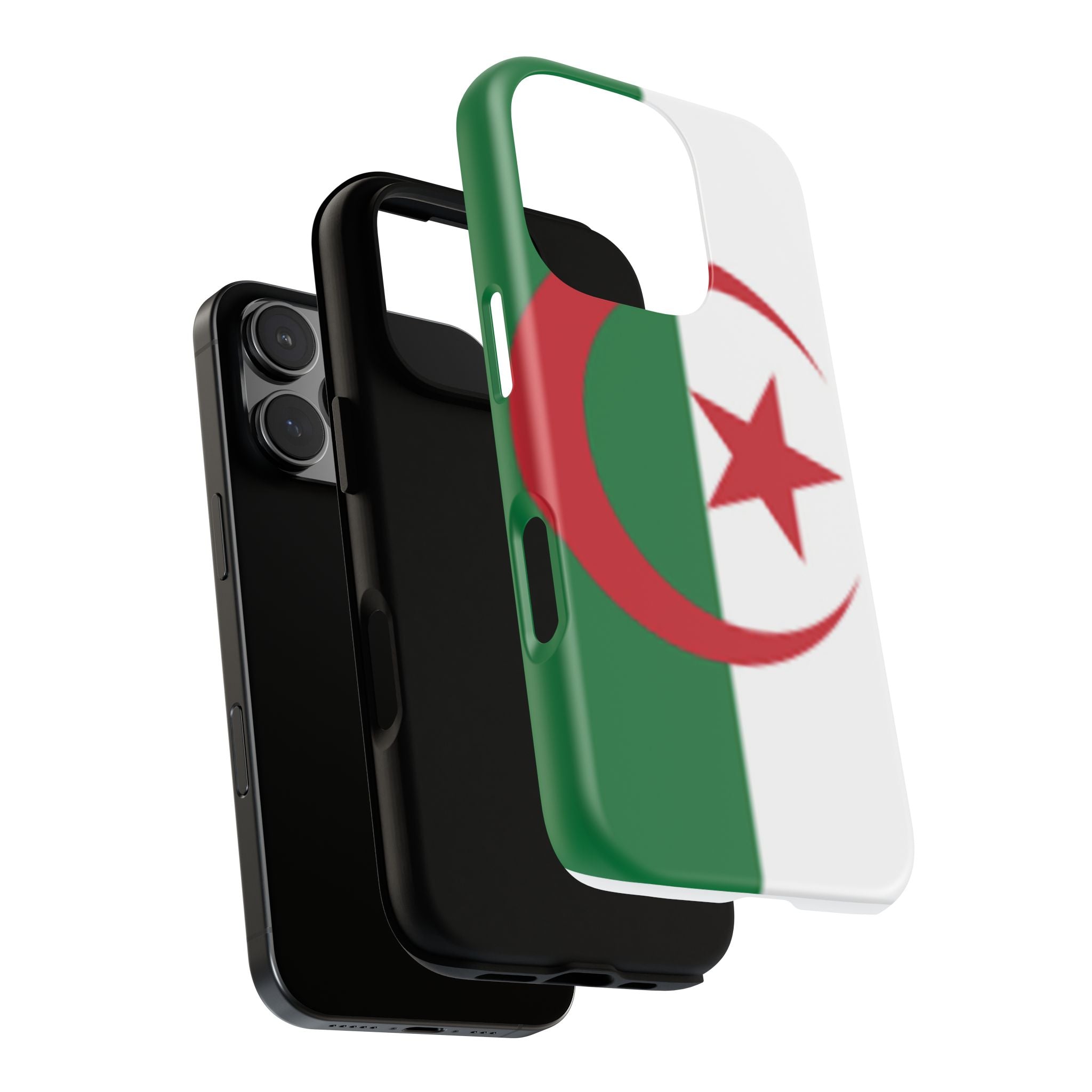 Algeria Flag Tough Phone Case — Protective Algeria Crescent & Star Design