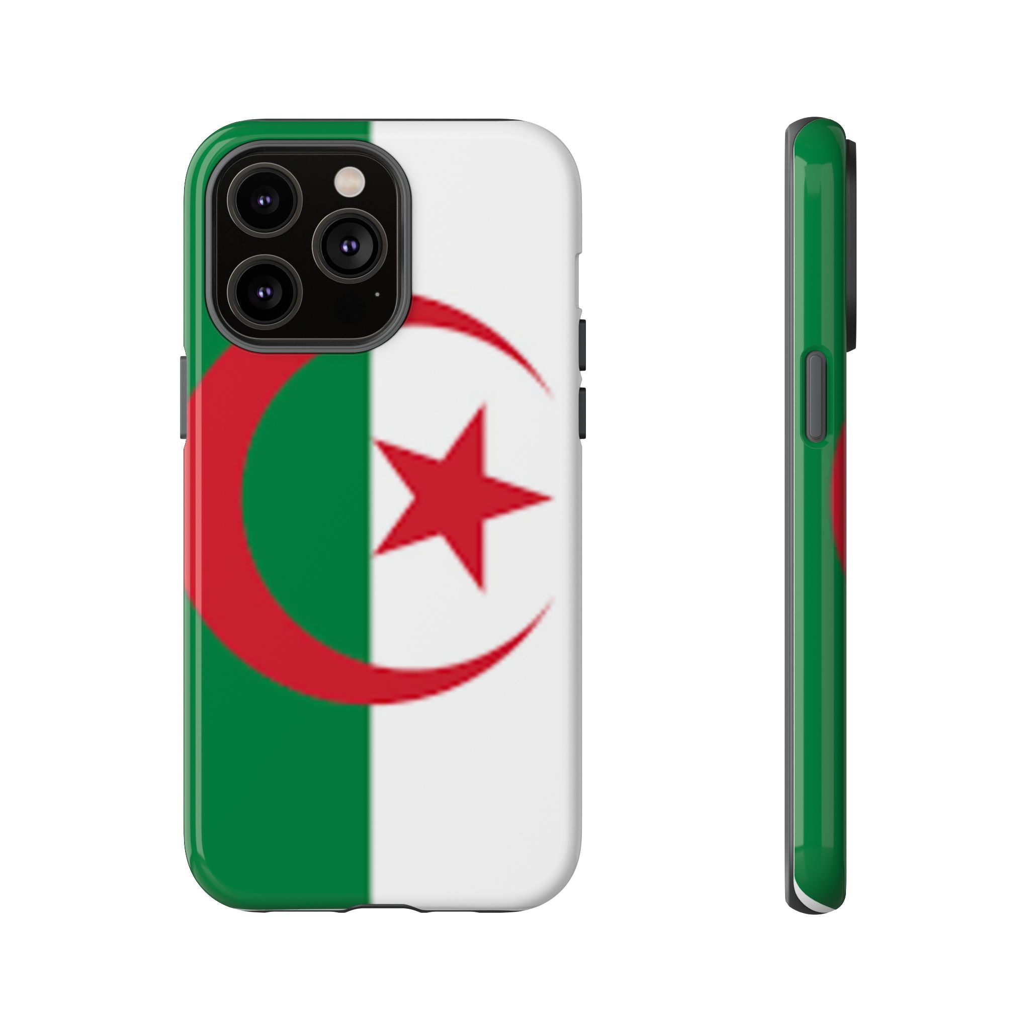Algeria Flag Tough Phone Case — Protective Algeria Crescent & Star Design