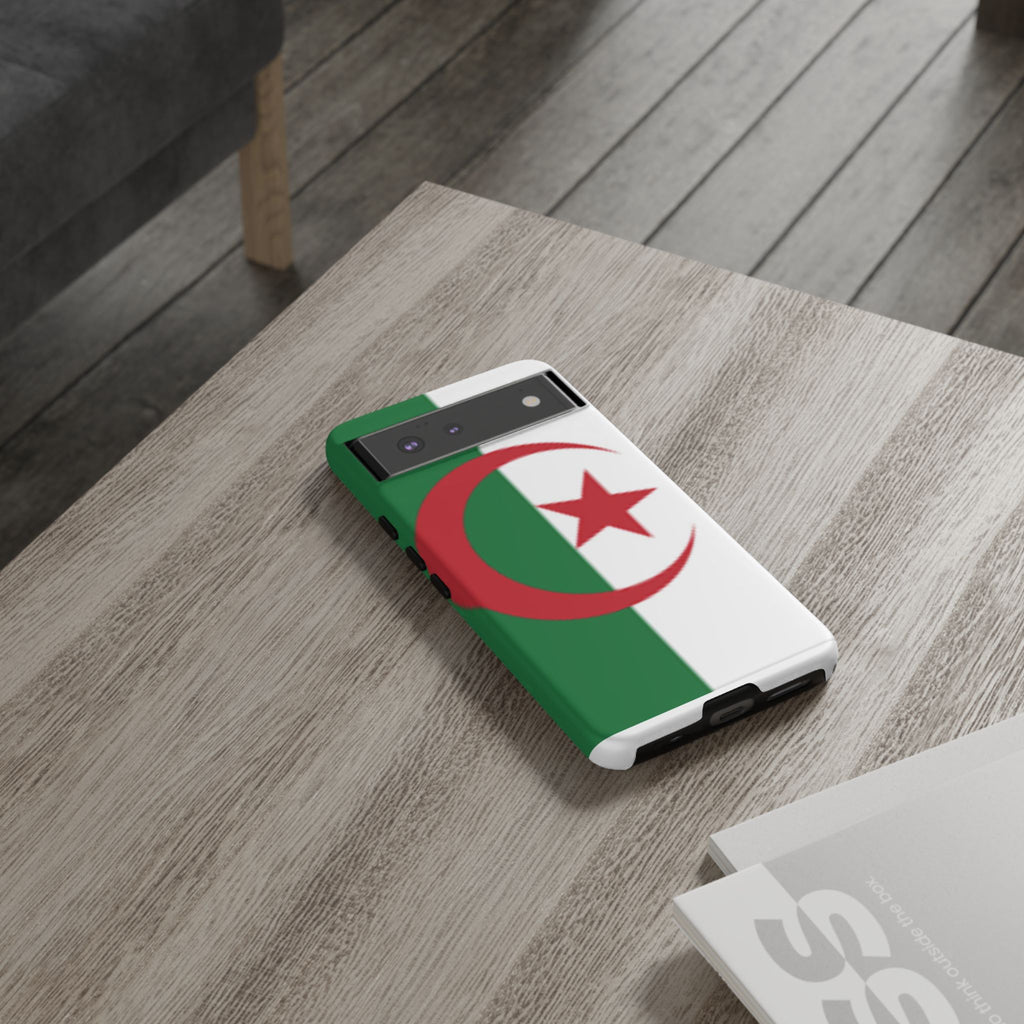 Algeria Flag Tough Phone Case — Protective Algeria Crescent & Star Design