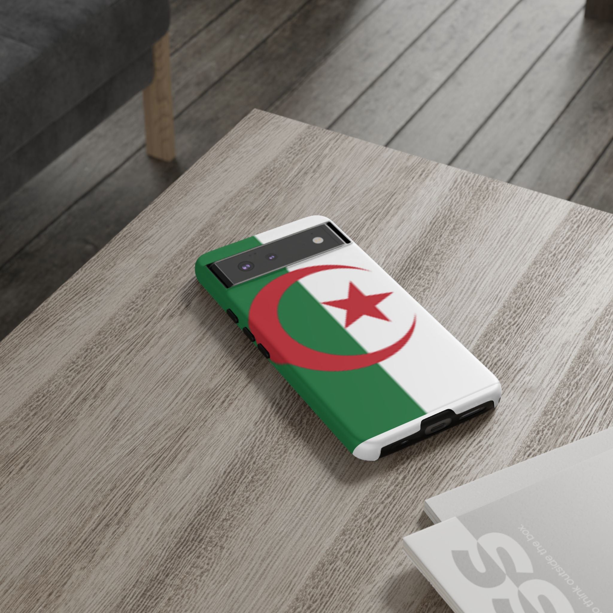 Algeria Flag Tough Phone Case — Protective Algeria Crescent & Star Design