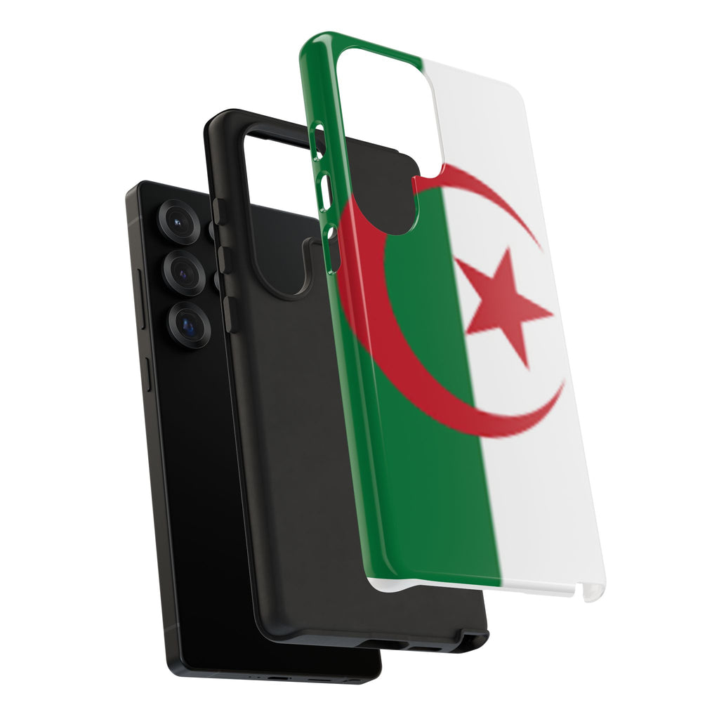Algeria Flag Tough Phone Case — Protective Algeria Crescent & Star Design