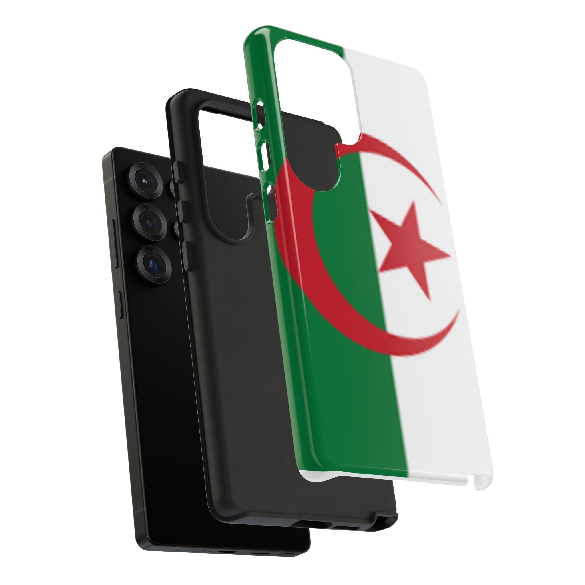 Algeria Flag Tough Phone Case — Protective Algeria Crescent & Star Design