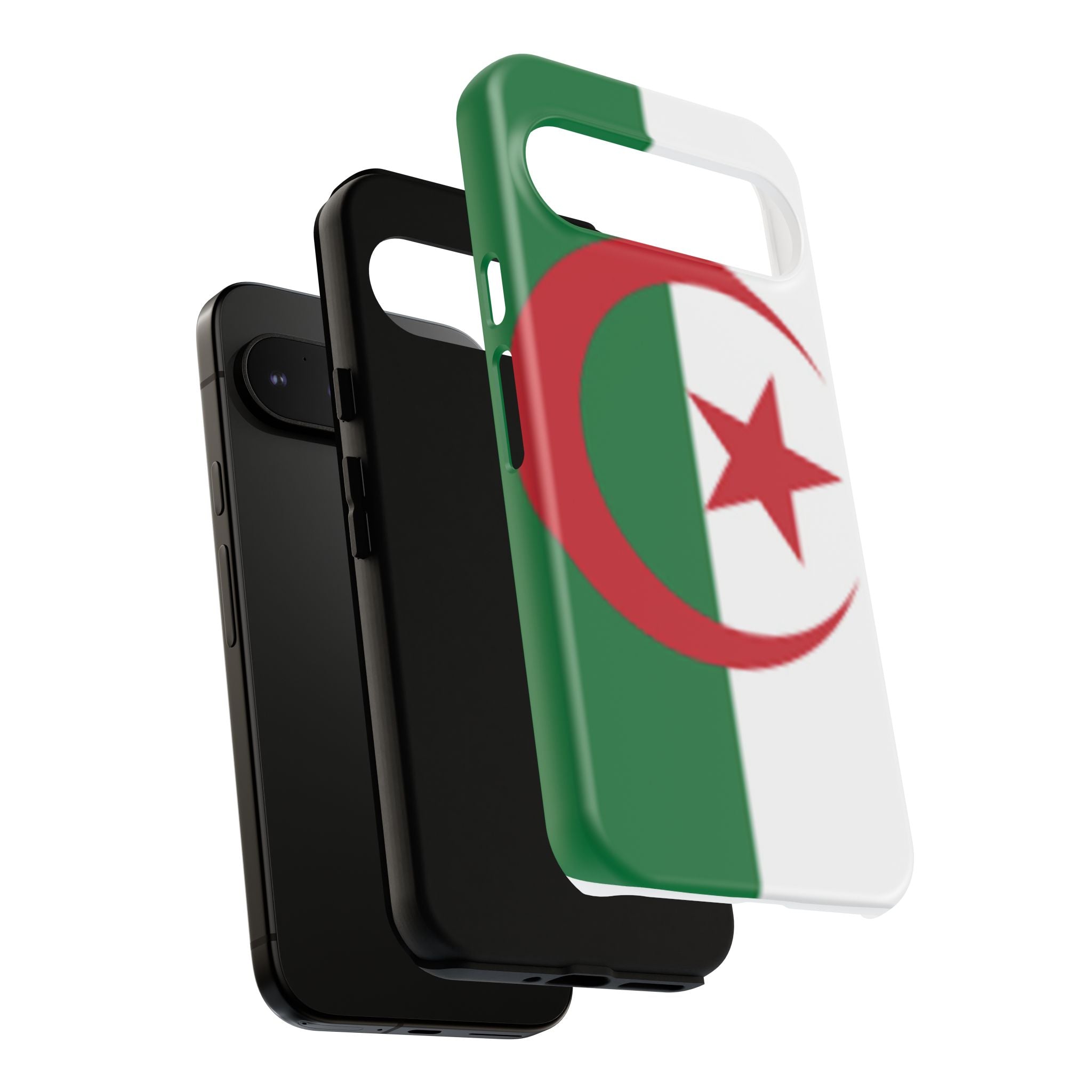 Algeria Flag Tough Phone Case — Protective Algeria Crescent & Star Design