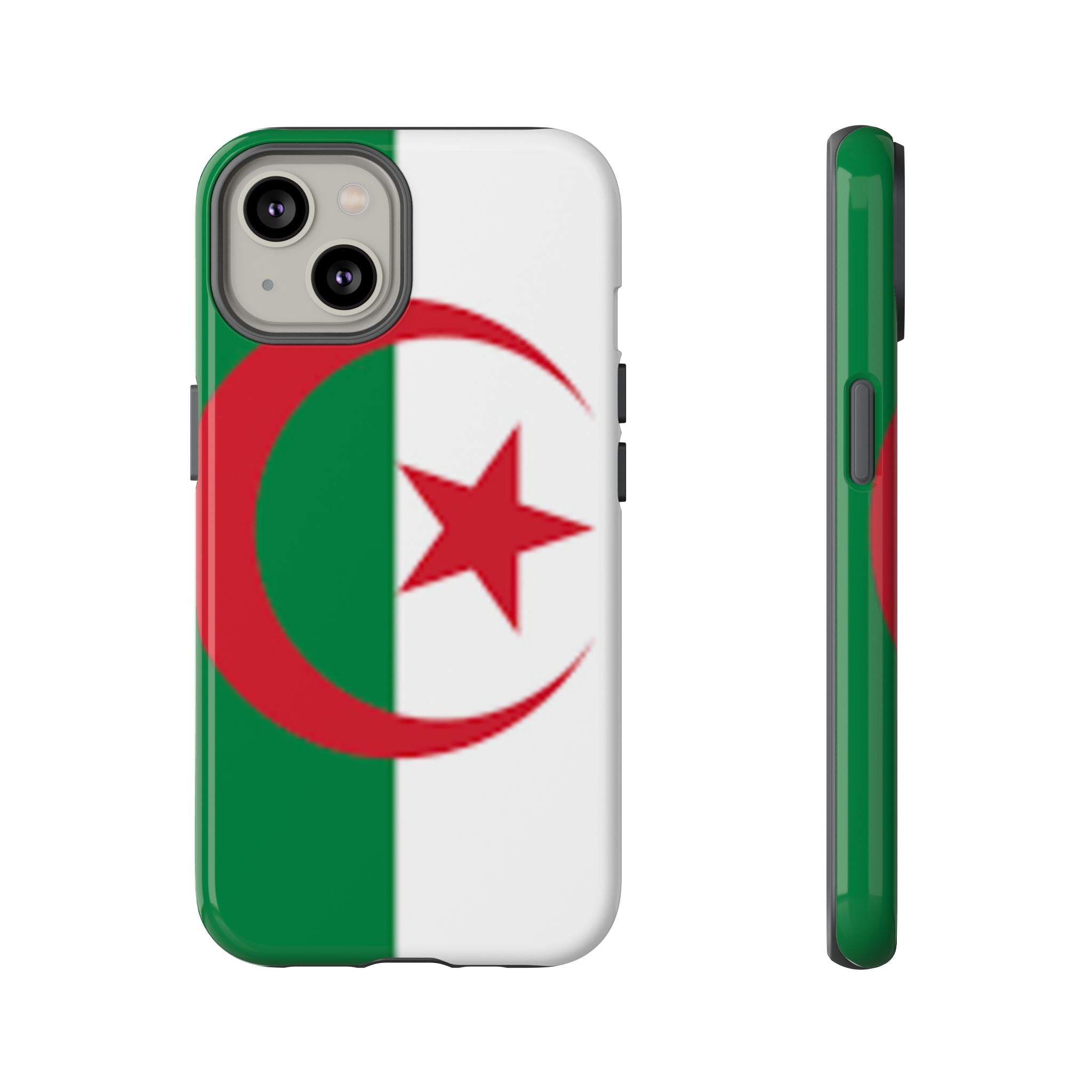 Algeria Flag Tough Phone Case — Protective Algeria Crescent & Star Design