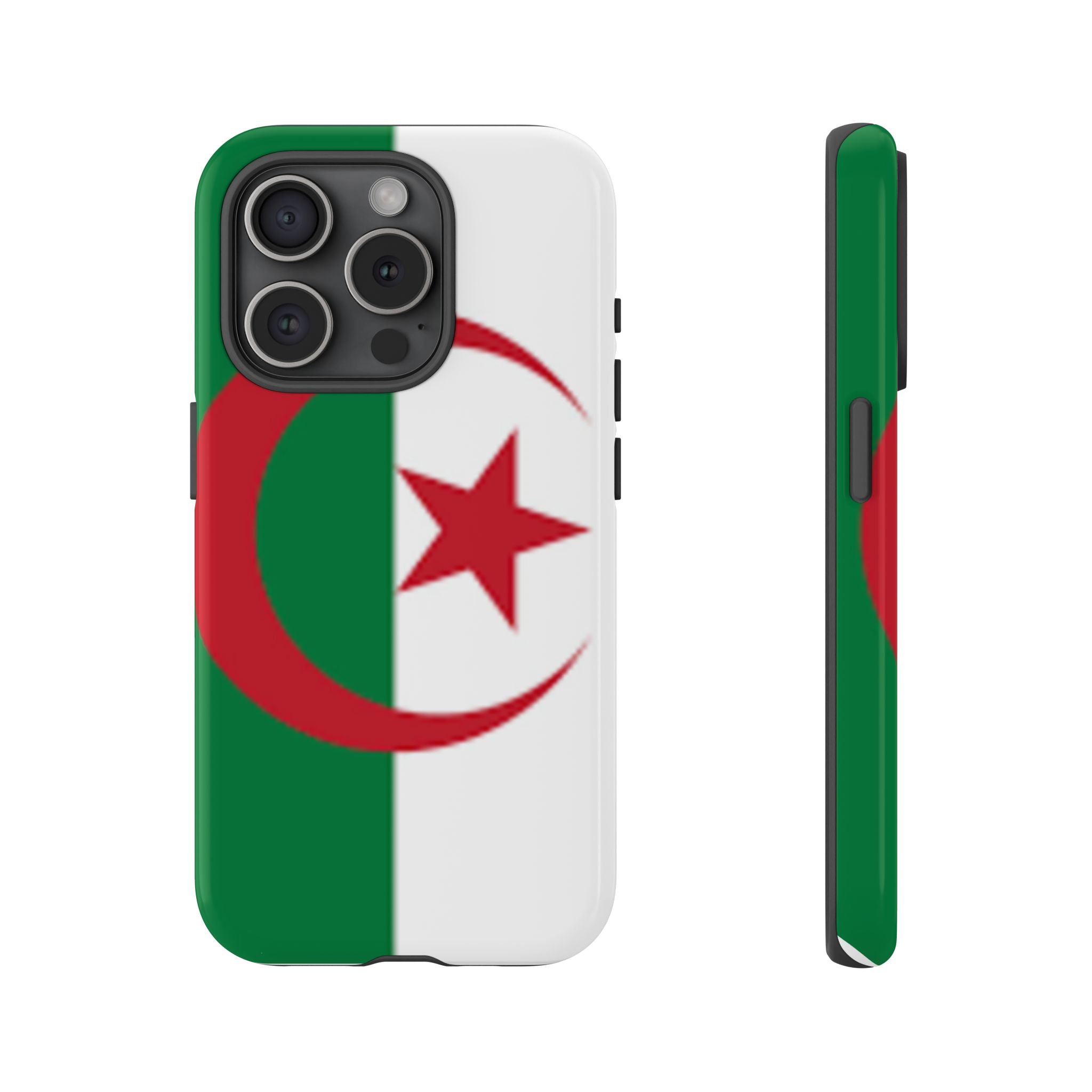 Algeria Flag Tough Phone Case — Protective Algeria Crescent & Star Design