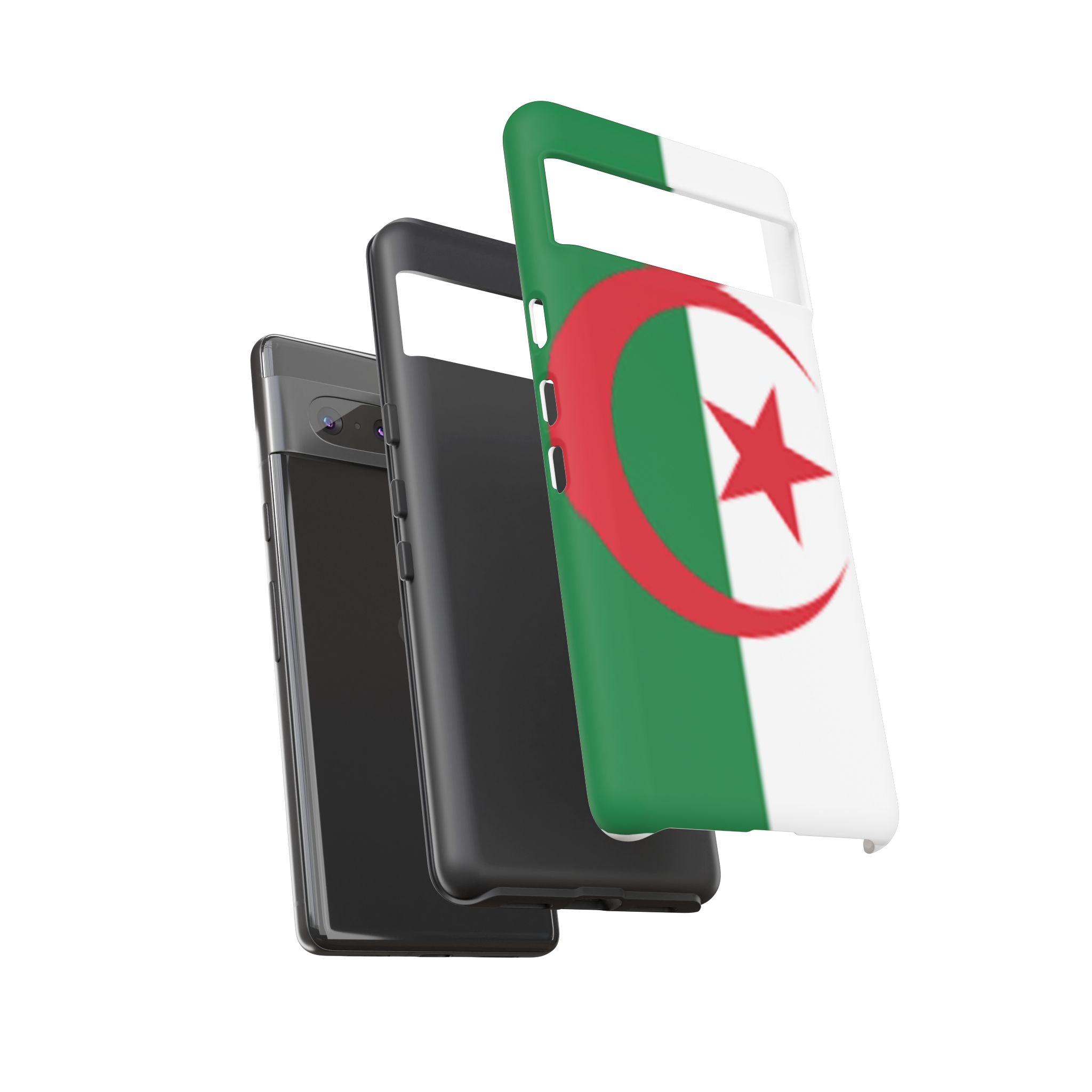 Algeria Flag Tough Phone Case — Protective Algeria Crescent & Star Design
