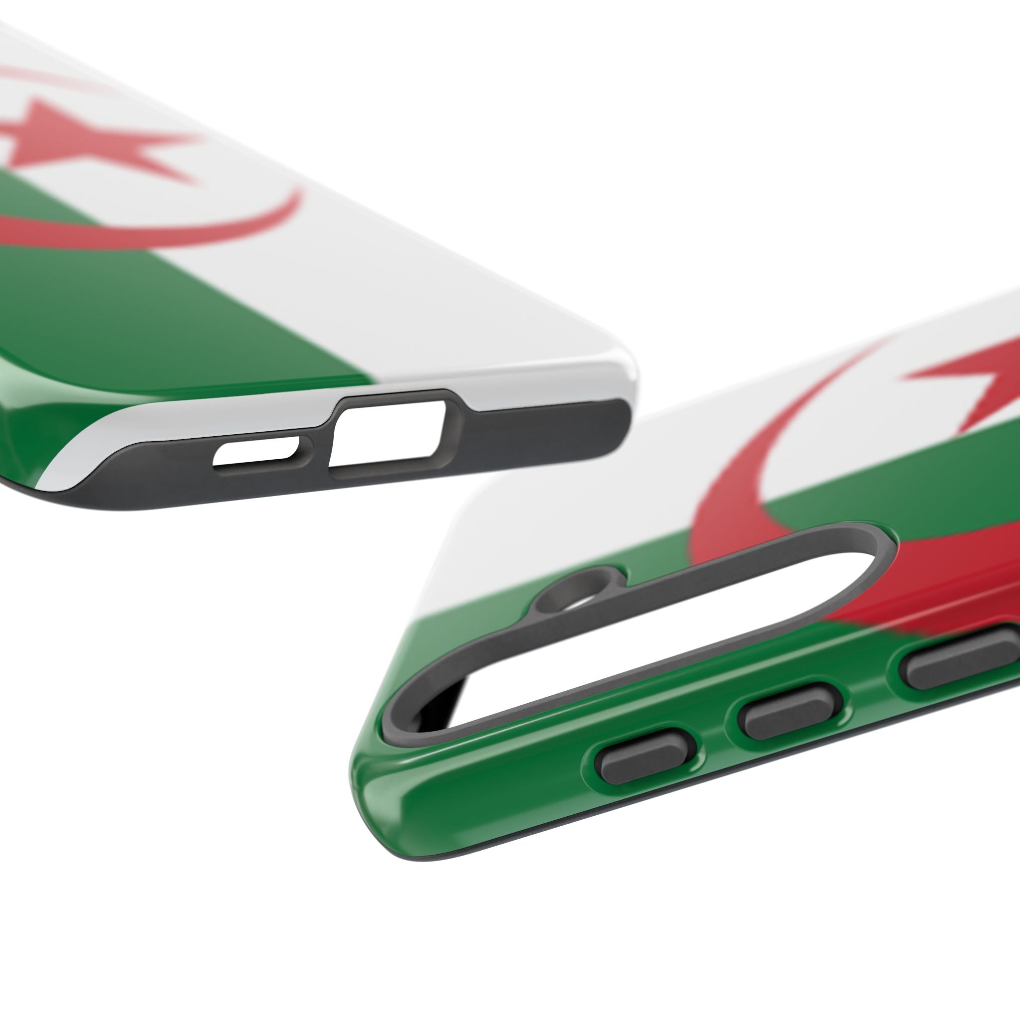 Algeria Flag Tough Phone Case — Protective Algeria Crescent & Star Design