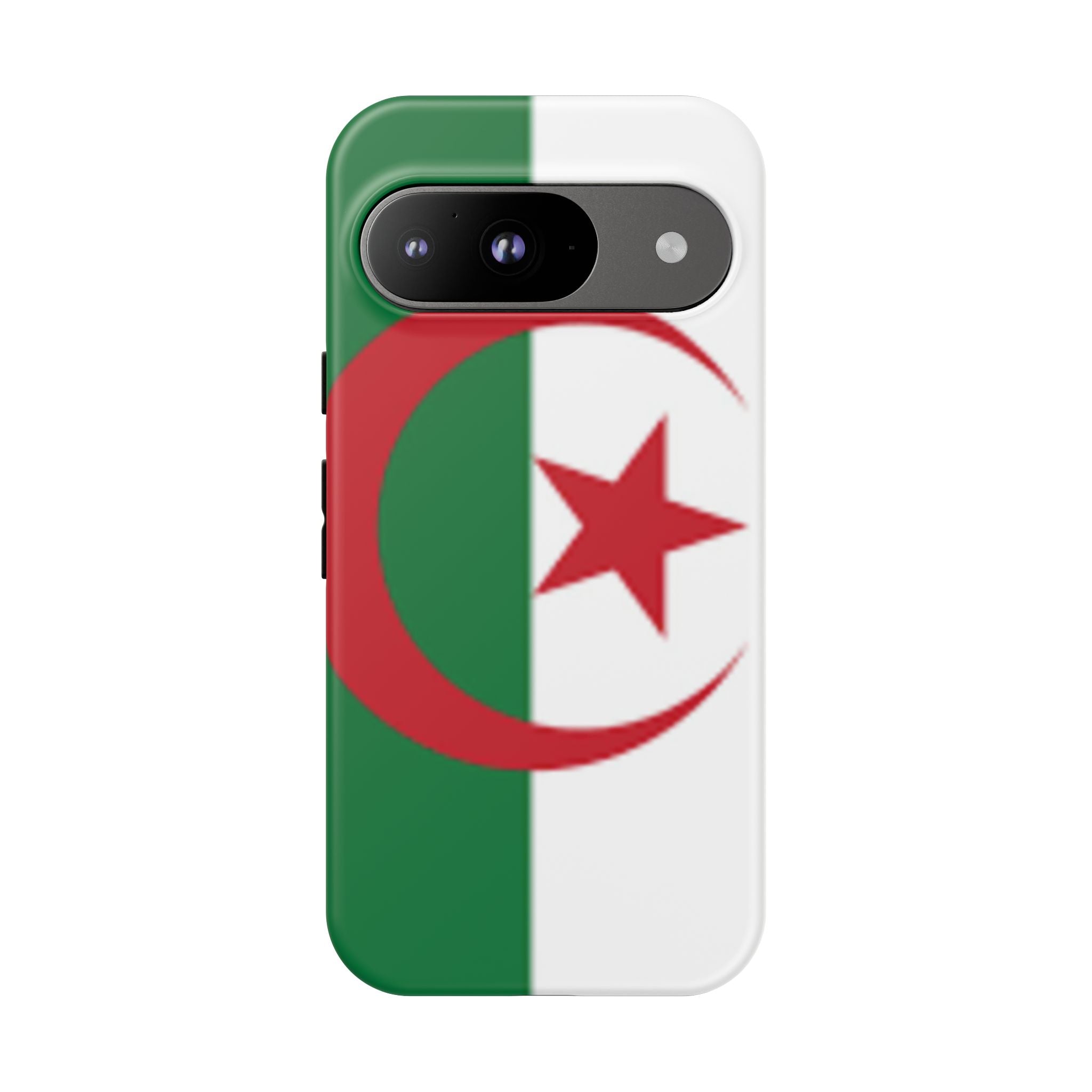 Algeria Flag Tough Phone Case — Protective Algeria Crescent & Star Design