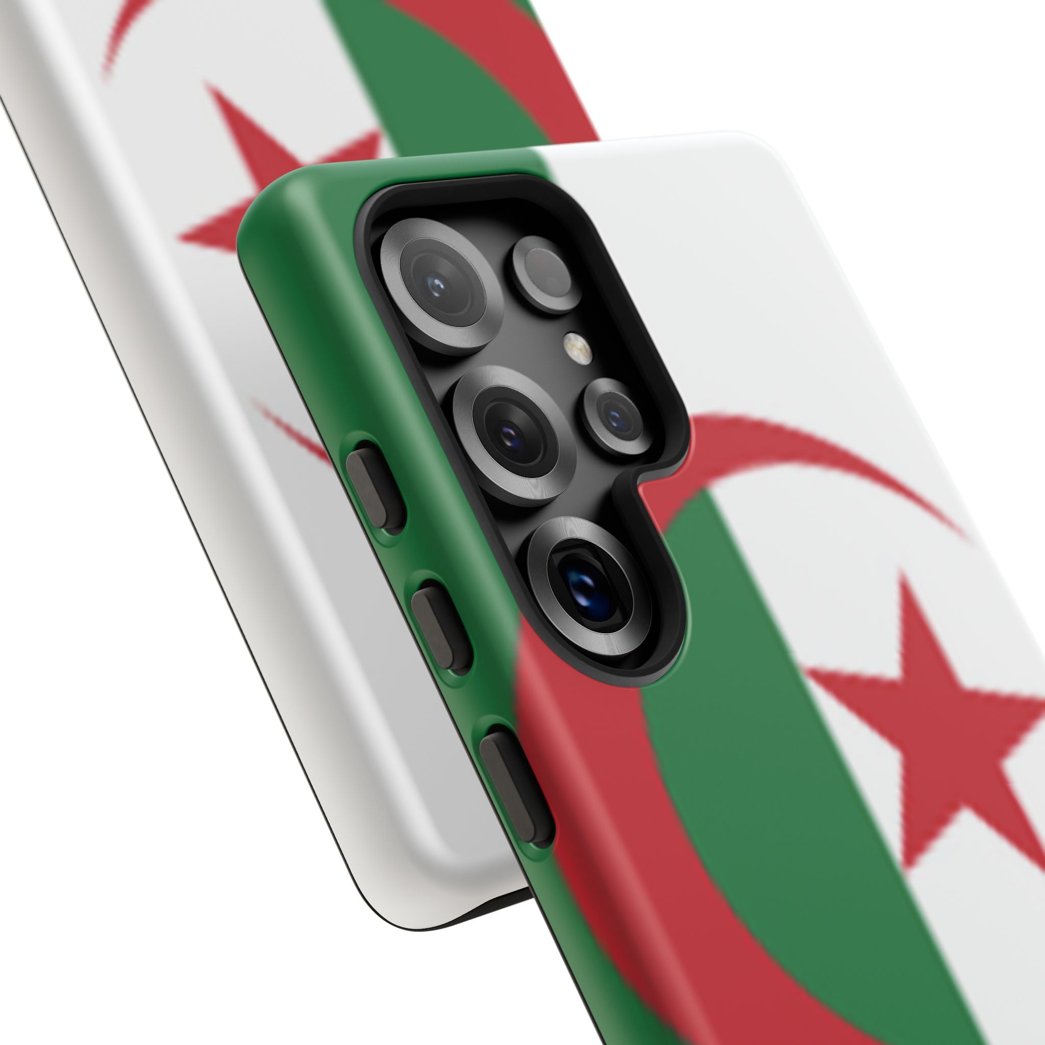 Algeria Flag Tough Phone Case — Protective Algeria Crescent & Star Design