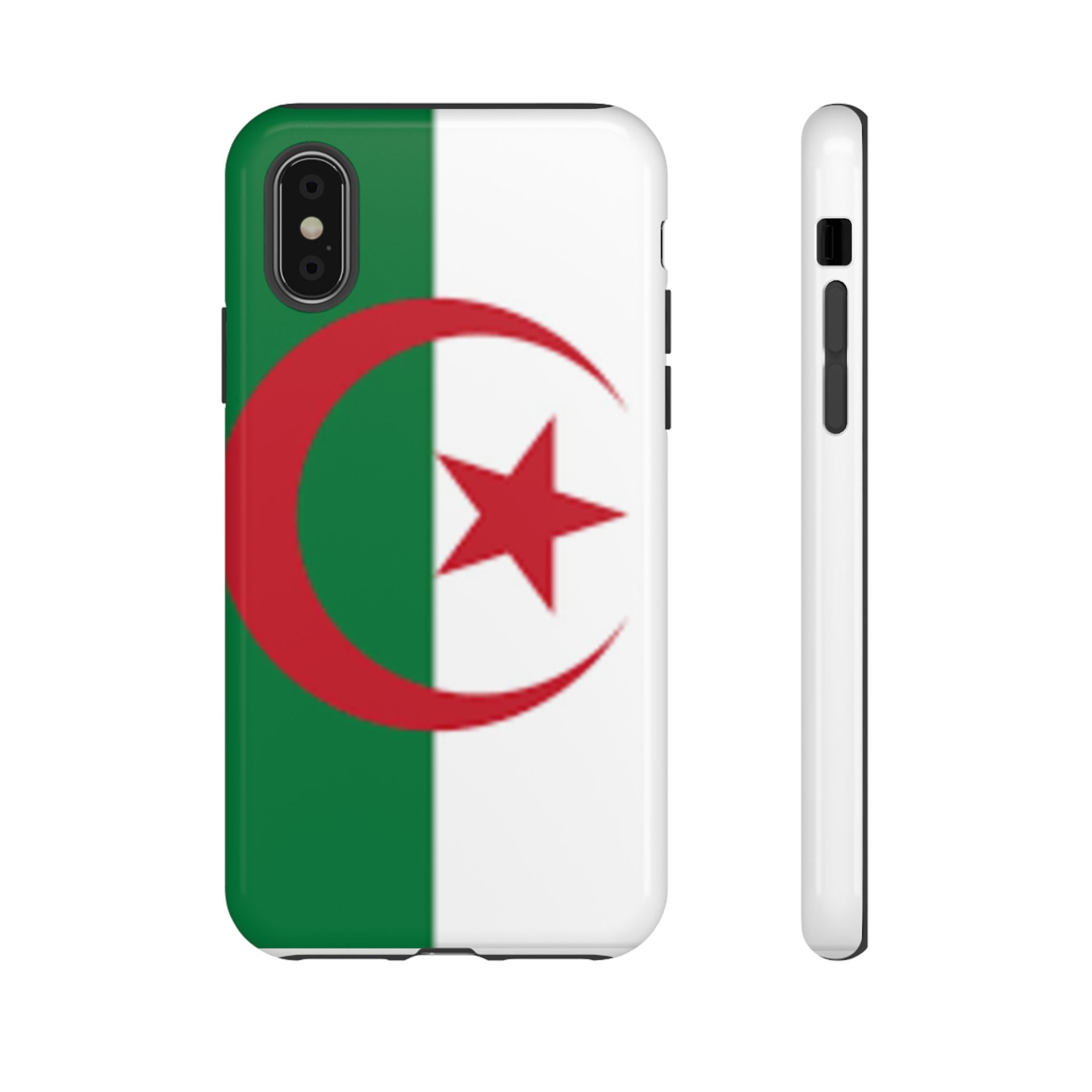 Algeria Flag Tough Phone Case — Protective Algeria Crescent & Star Design