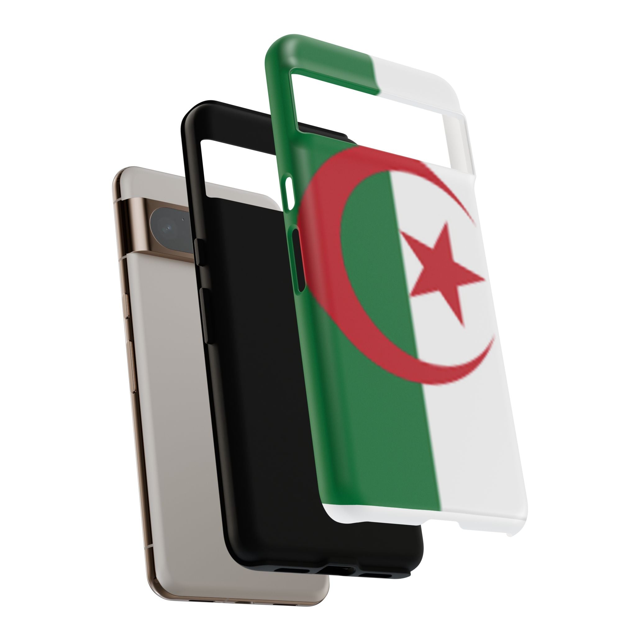 Algeria Flag Tough Phone Case — Protective Algeria Crescent & Star Design