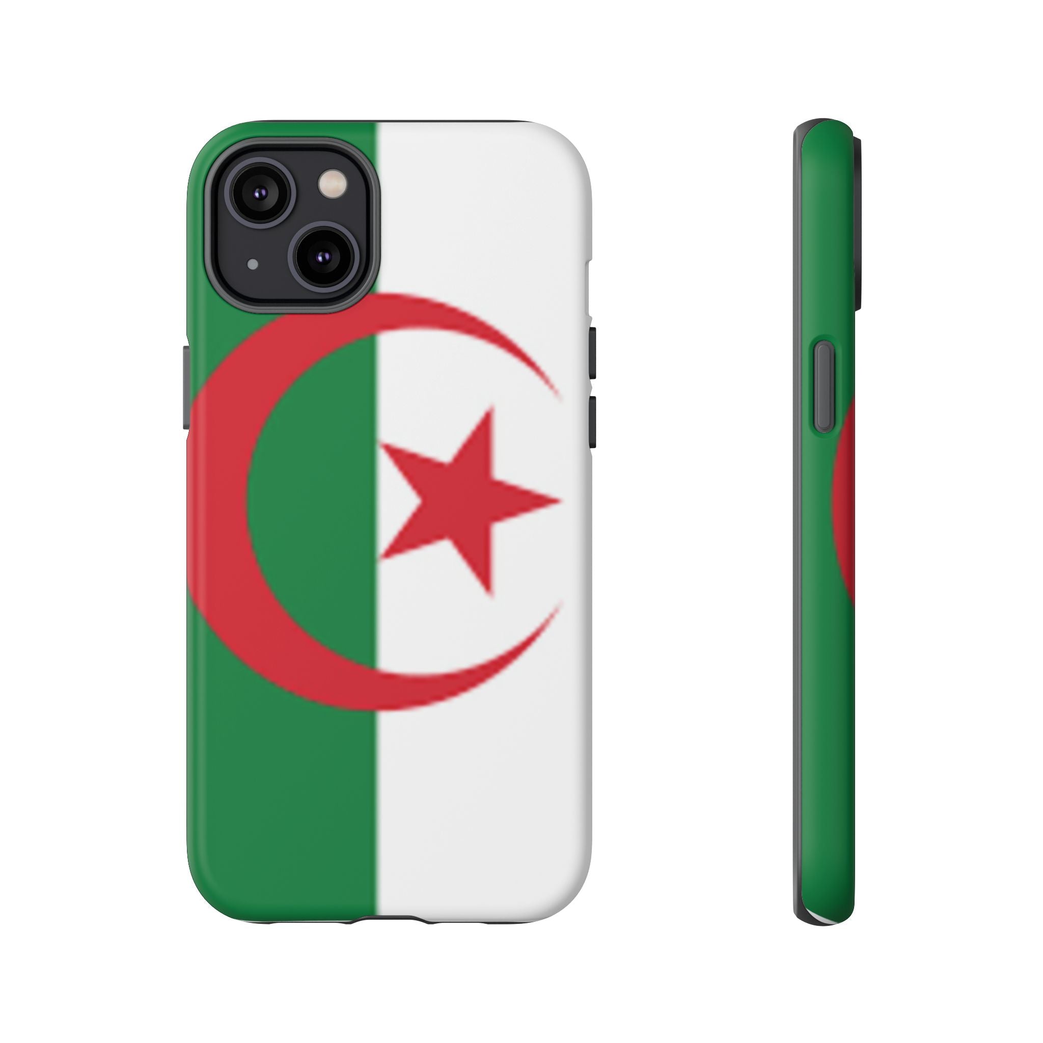 Algeria Flag Tough Phone Case — Protective Algeria Crescent & Star Design