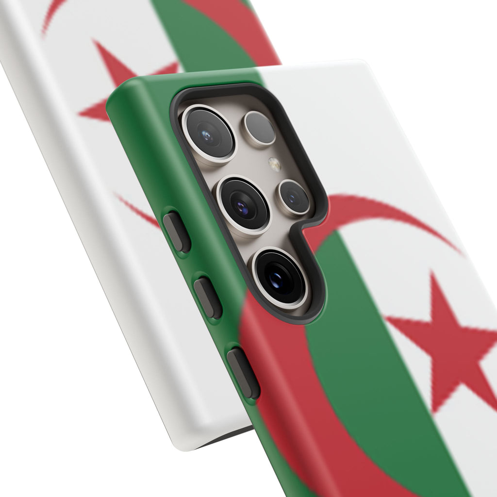 Algeria Flag Tough Phone Case — Protective Algeria Crescent & Star Design