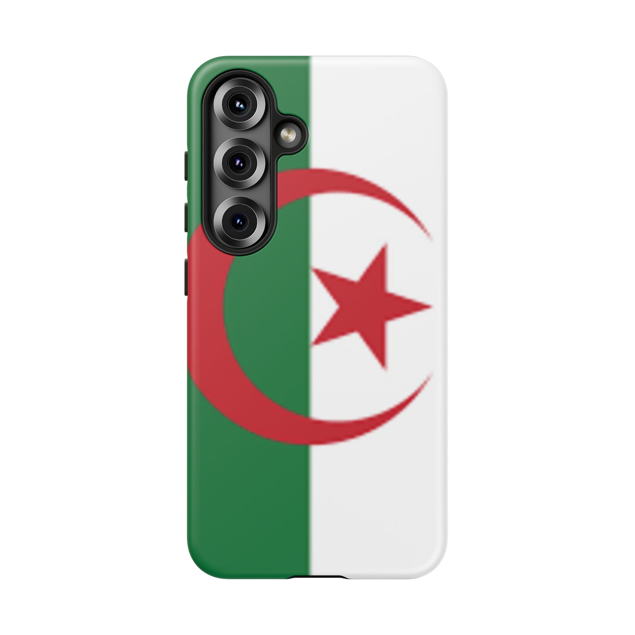 Algeria Flag Tough Phone Case — Protective Algeria Crescent & Star Design