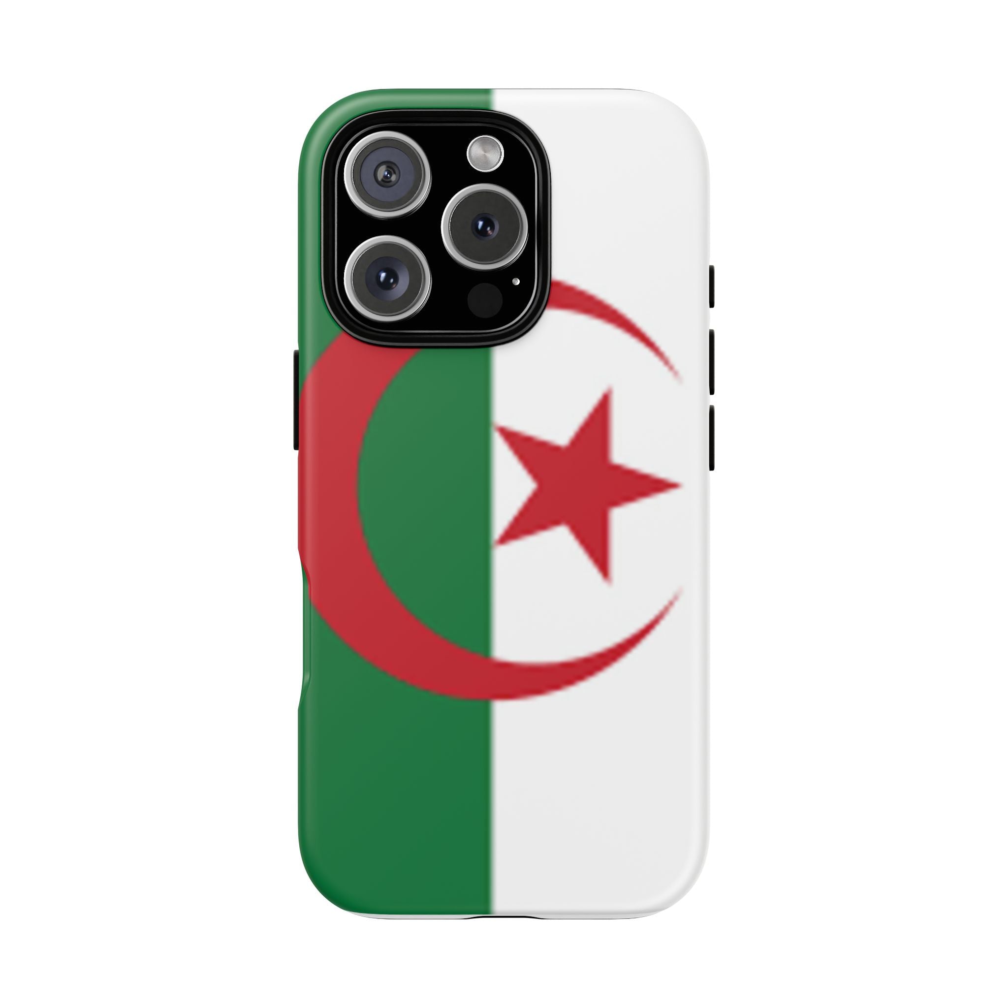 Algeria Flag Tough Phone Case — Protective Algeria Crescent & Star Design