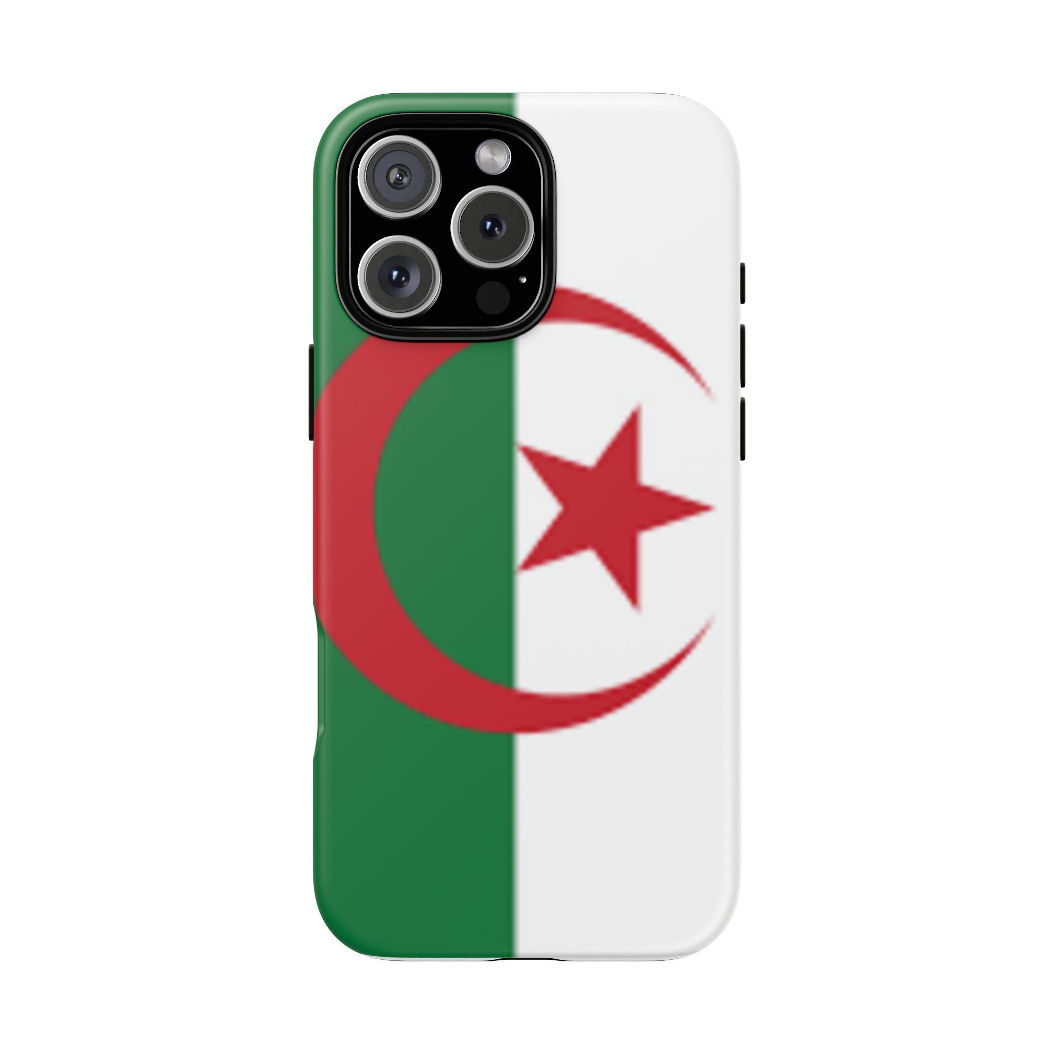 Algeria Flag Tough Phone Case — Protective Algeria Crescent & Star Design