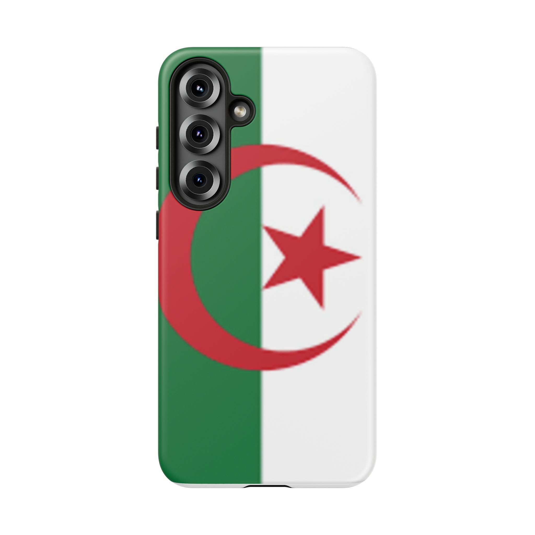 Algeria Flag Tough Phone Case — Protective Algeria Crescent & Star Design